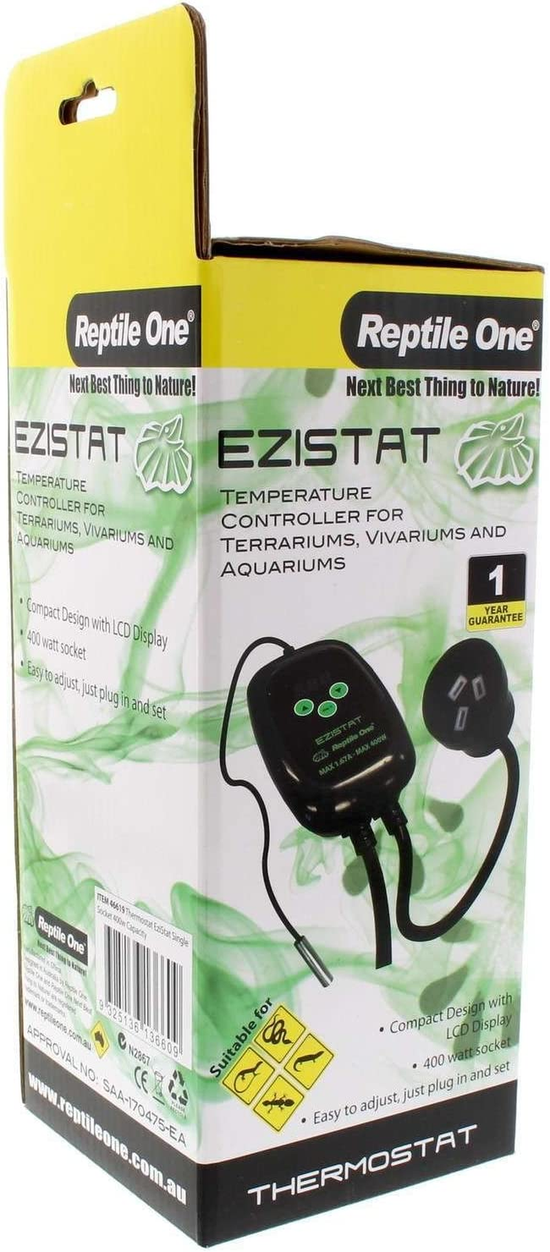 Ezistat Temp Controller Reptile One 10C to 35C Temperature 400 Watt Socket image number 5