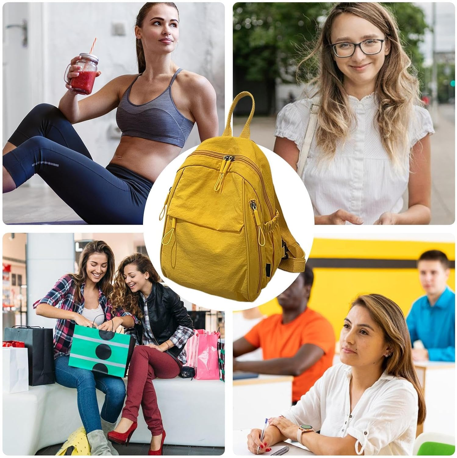 School Bag | Travel Backpack with Multi-Pocket,Work School College Commuting Bookbag for Men Boys Girls Hiking Airplane Trip Person Item Storage image number 3