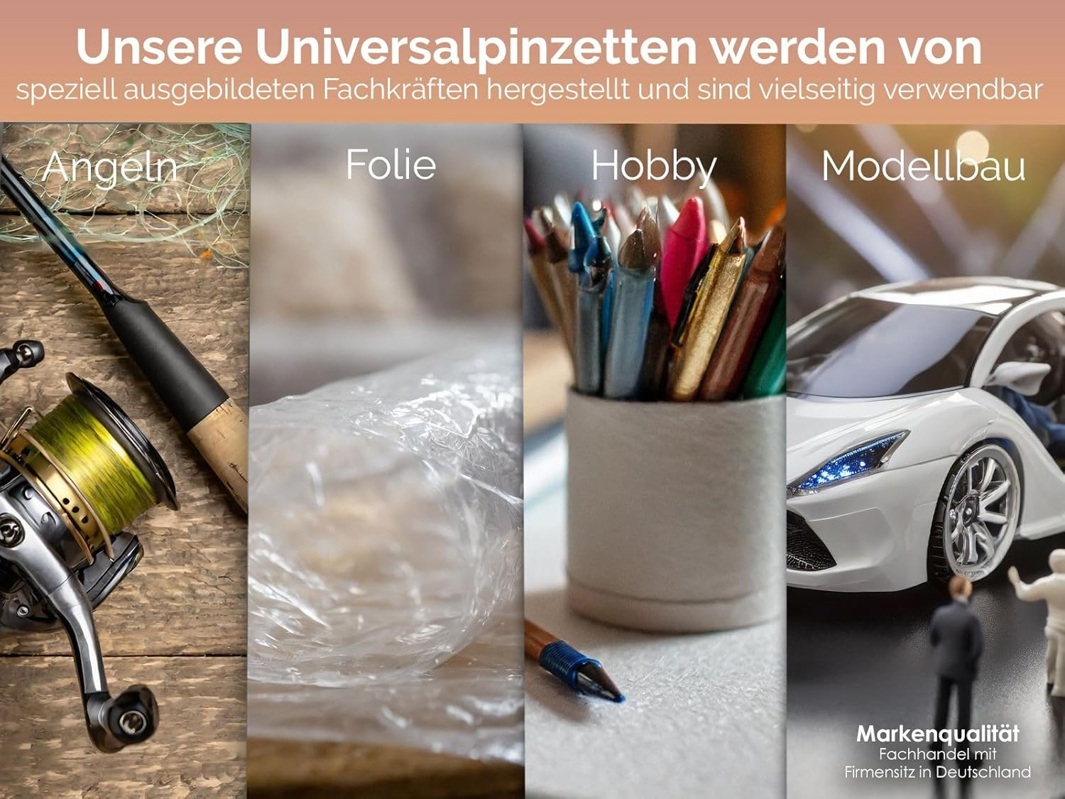 Straight Tweezers 12.5 Cm with Inner Teeth Made of Stainless Steel image number 4