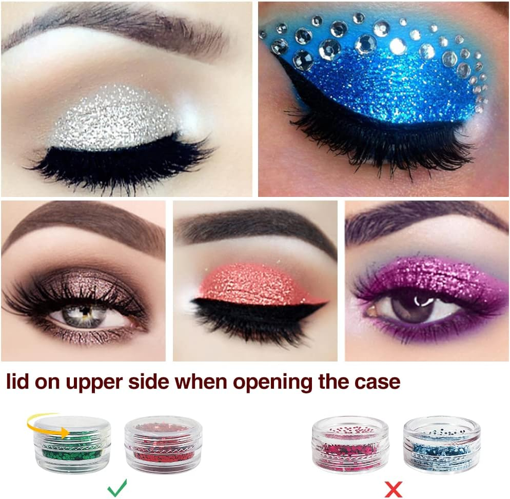 Dakuan 36 Colors Craft Glitter for Epoxy Resin, Resin Decoration Art Kit with Resin, DIY Decorations Dye Pigment, Gold Foil Flakes, Nail Art image number 1