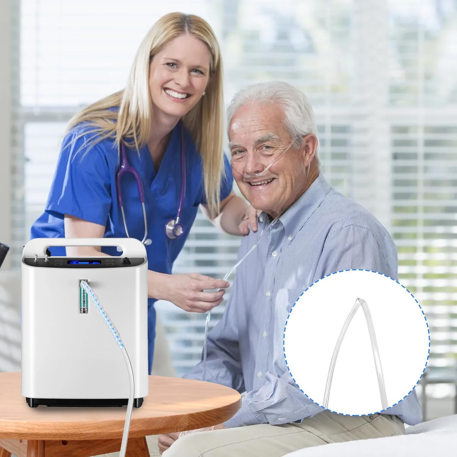 10 Pcs Oxygen Tube Support,Crimp Straightener for Oxygen Hose Supports,Keep Oxygen Hose from Kinking Compatible with Oxygen Concentrator, Portable Oxygen Hose Nasal Cannula Oxygen Tubing Accessories image number 3