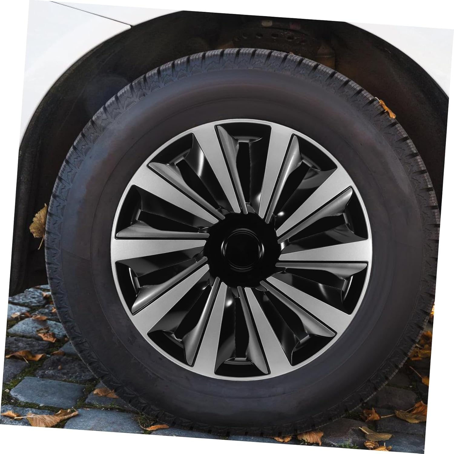 VINTORKY Car Wheel Hub Covers Rim Protector Hubcap Wheel Cover Car Rim Protection Decorations image number 2