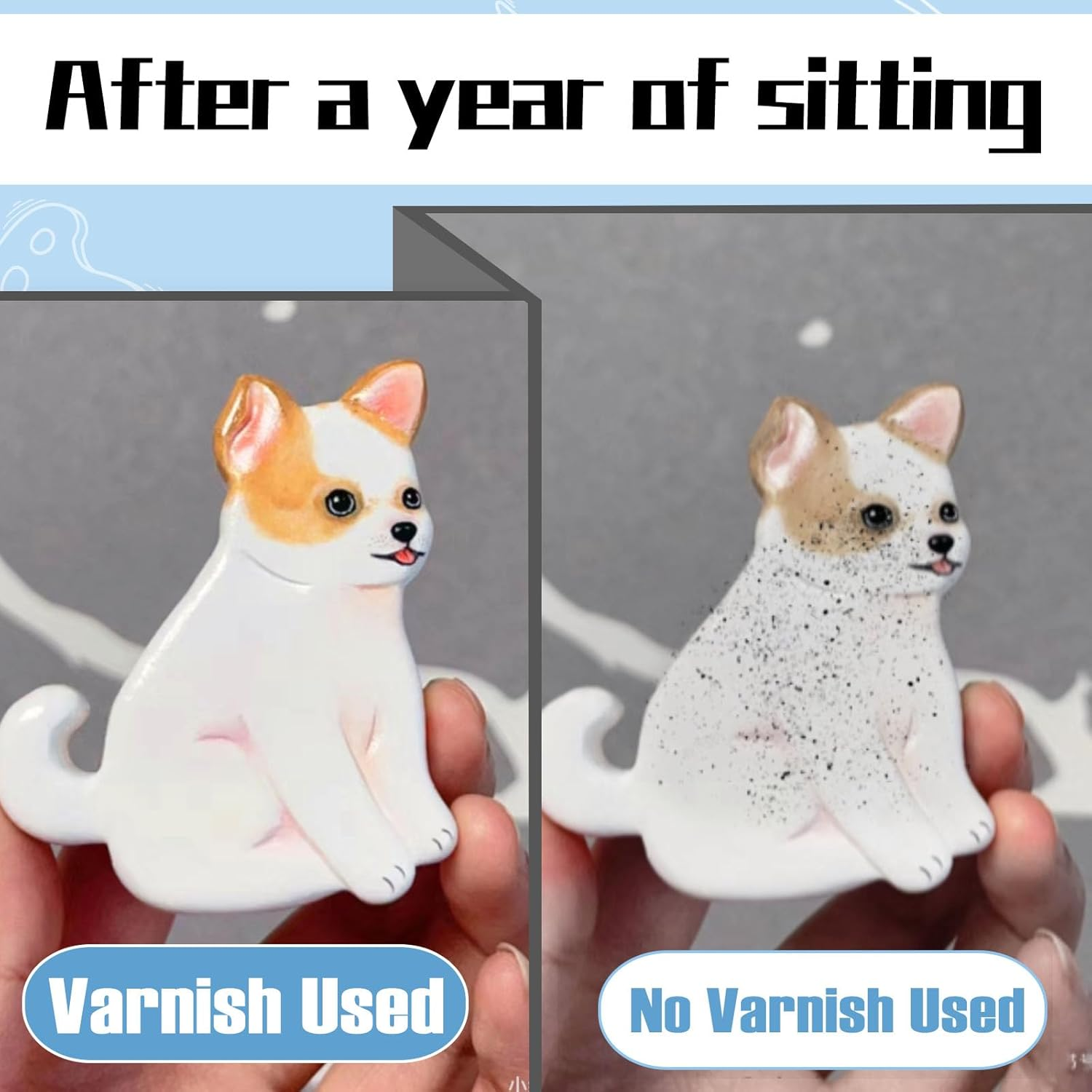 100Ml Air Dry Clay Varnish，Air Dry Clay Sealant for Airdry Clay，Air Dry Clay Glaze Can Not Only Used to Prevent Clay Cracking, Scratches, and Wear,It Can Also Having a Glossy Glaze Effect (Gloss) image number 2