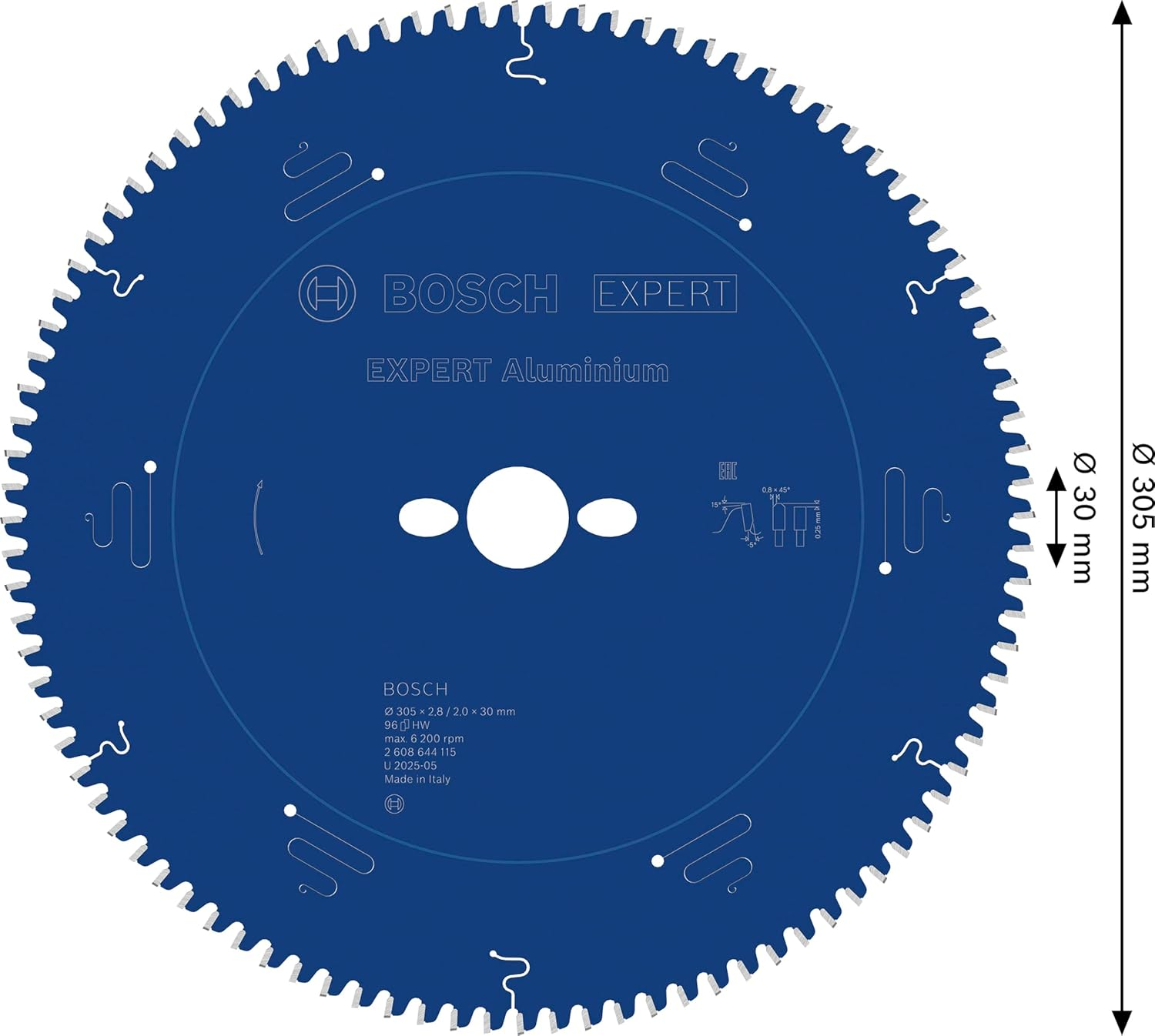 Bosch 2608644115 305 Mm Circular Saw Blade for Aluminium image number 5