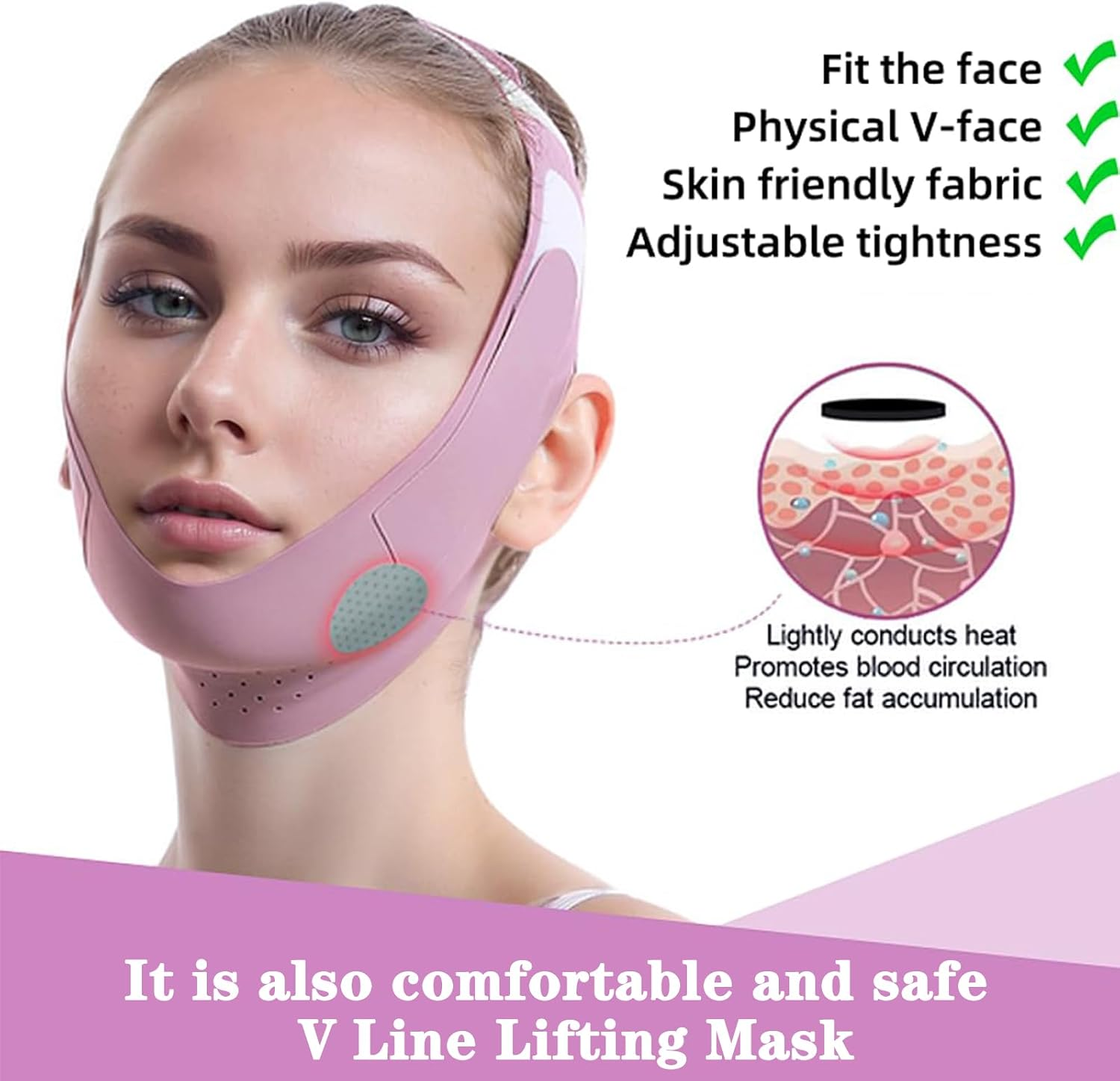 Anti Snore Chin Strap for CPAP Users, Snore Stopper with Adjustable Velcro Chin Strap for Sleeping Comfortable Stop Snoring Solution anti Snoring Devices Breathable and Reusable （Two Couple Outfits） image number 3