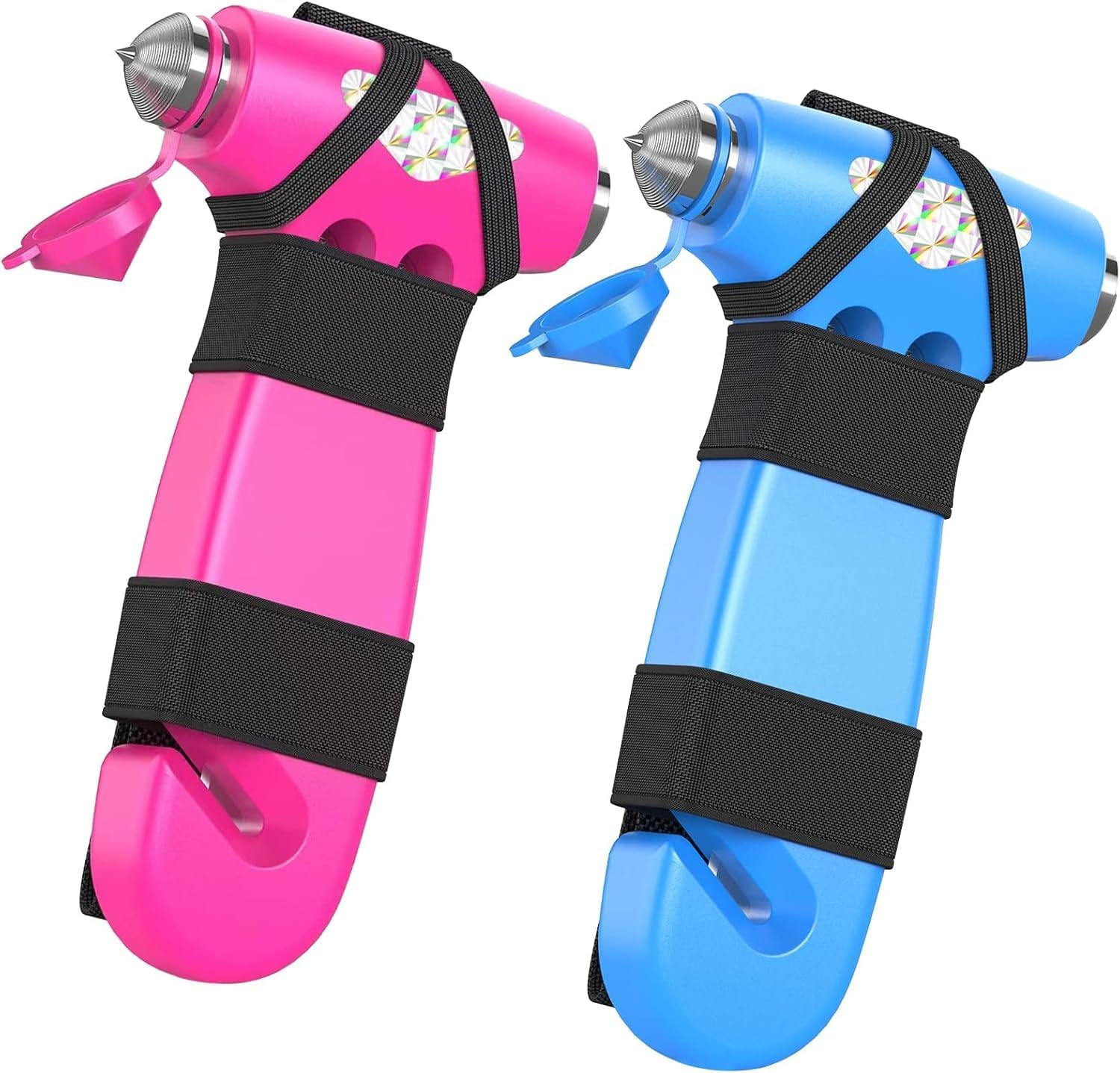 2 Pack Car Safety Hammer Seat Belt Cutter, 3-In-1 Emergency Escape Hammer with Window Glass Breaker and Seat Belt Cutter, Safety Emergency Escape Tool for Car Accidents image number 6