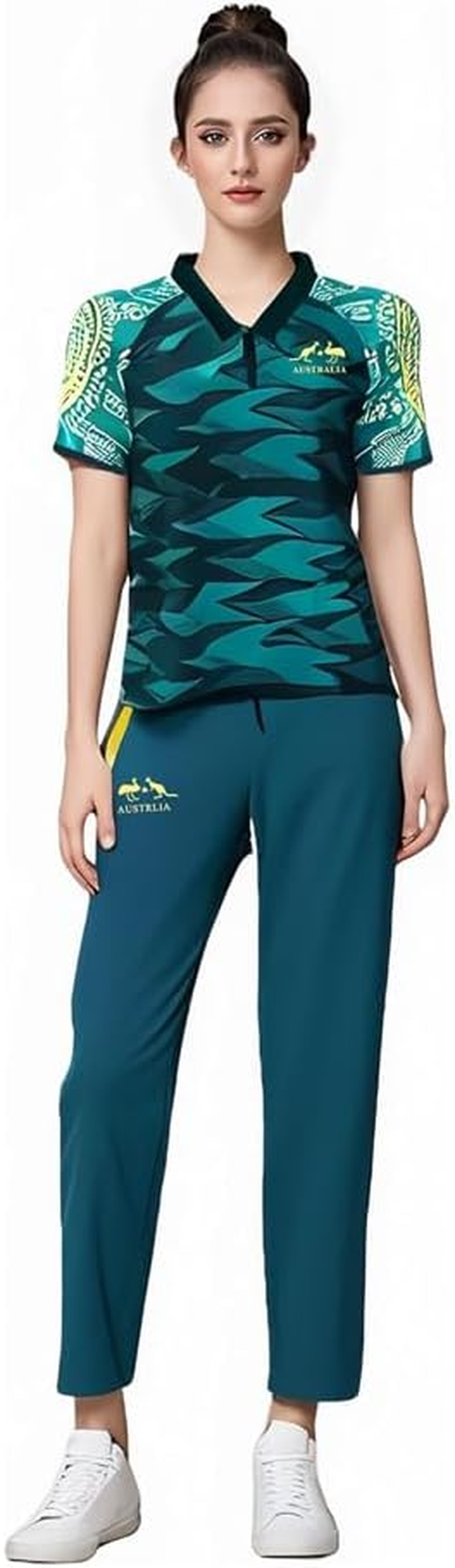 Break Dancer Costume Set, Green Raygun Australian Style Costume Cosplay Sporty Outfit with Short Sleeves Pants Hat for Holiday Carnival Party Fancy Dress up Costume image number 5