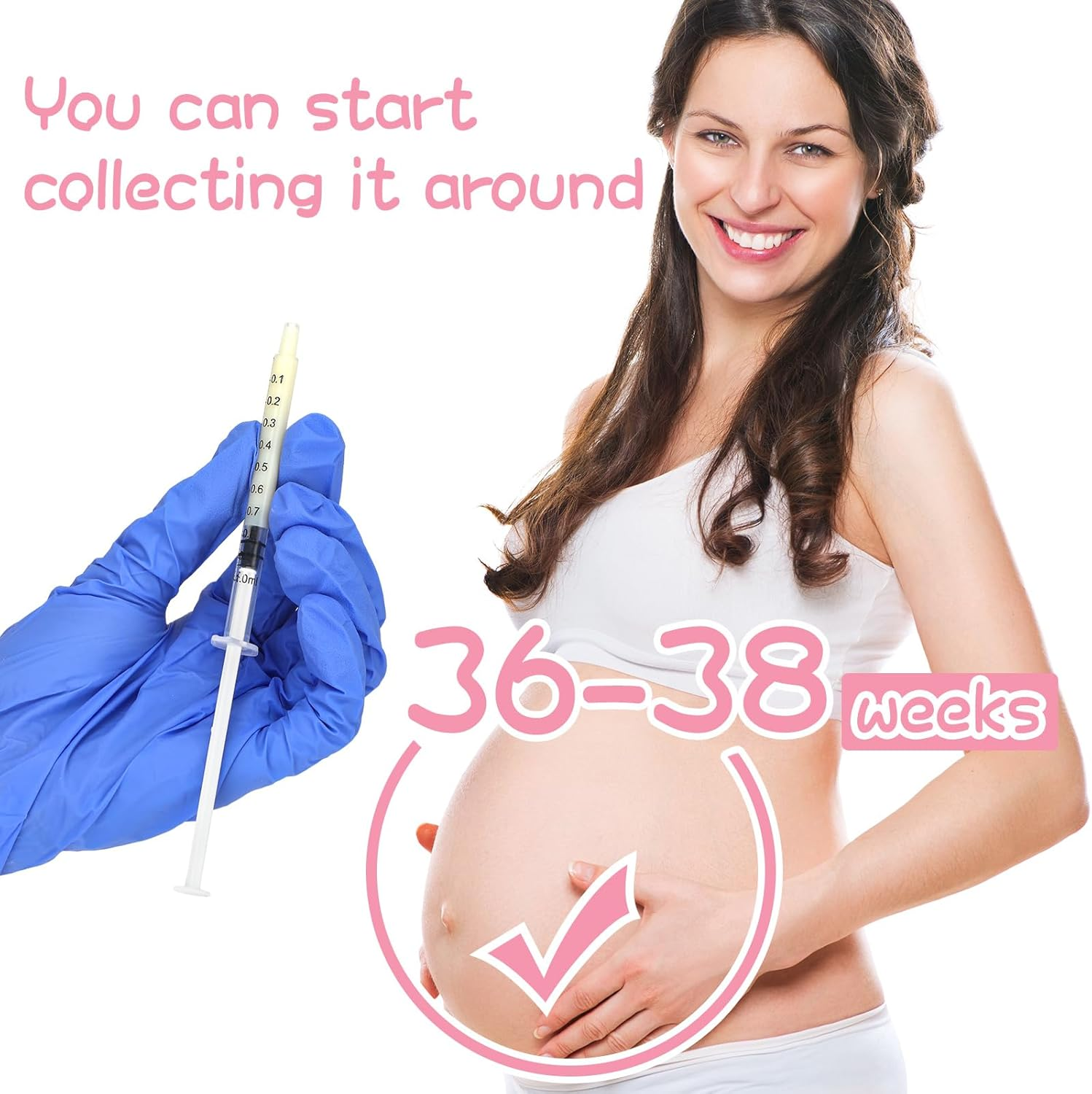 Trelaco 100 Set Colostrum Collector Kit Include 100 Sterile Sealed Breast Milk Collector No Needle Colostrum Syringes 100 Stickers 1 Measuring Cup Colostrum Collection for Breastmilk Essential (1 Ml) image number 6