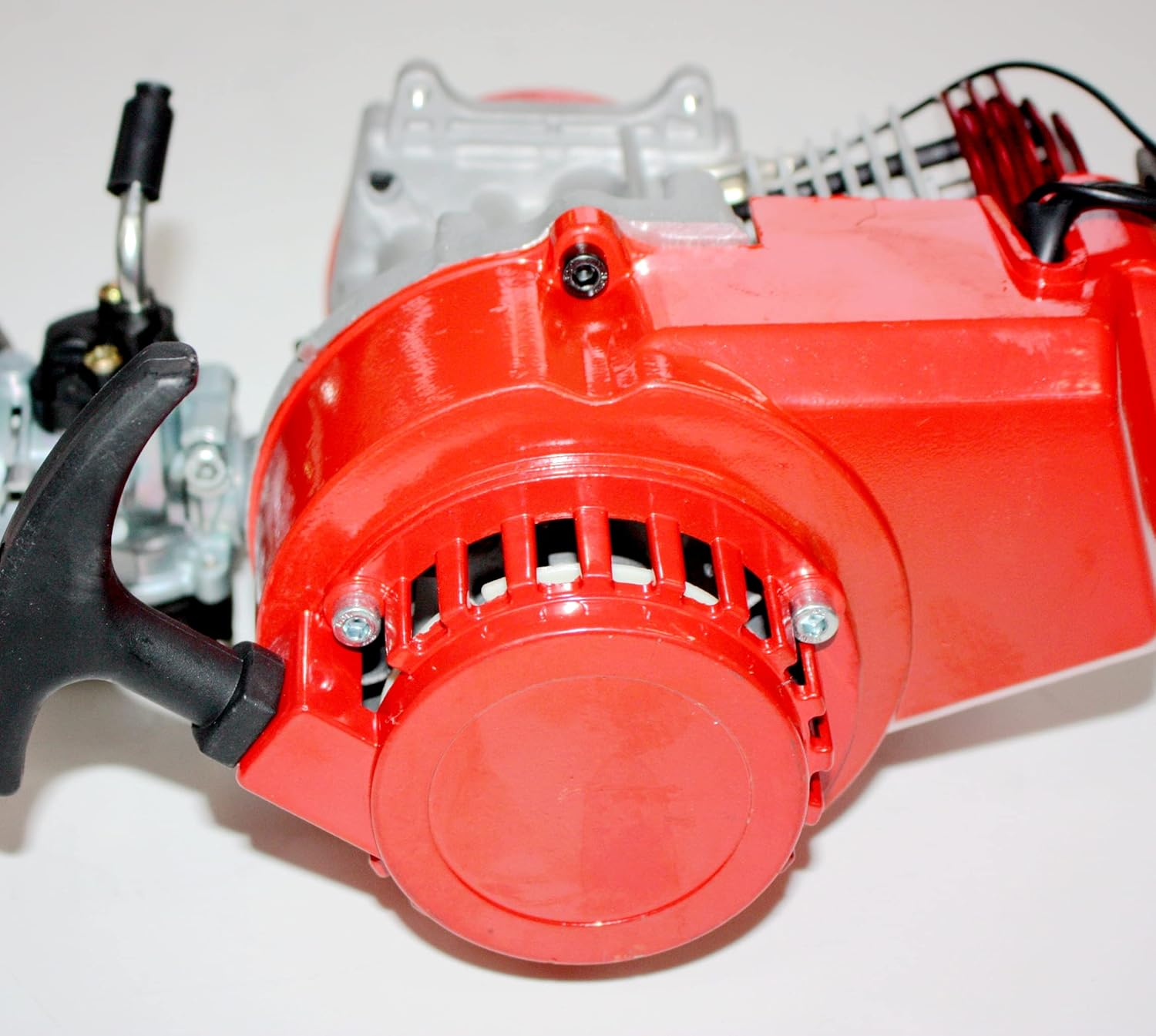 BLYGO Performance Racing Red 49Cc 2 Stroke Engine Motor Mini Pocket Quad Dirt Bike ATV image number 3