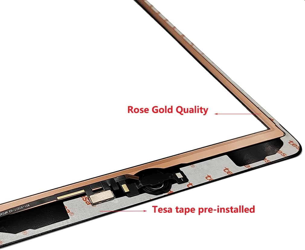 For Ipad 5 5Th Gen Screen Replacement A1822 A1823 2017 2 Pack Digitizer 9.7 Inch, for Ipad 5Th Generation Touch Glass with Home Button (White) - White image number 6