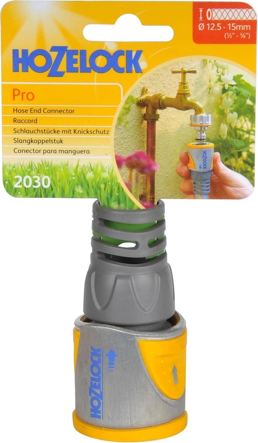 Hozelock 2030P0000 Hose End Connector PRO (12.5Mm & 15Mm) image number 2