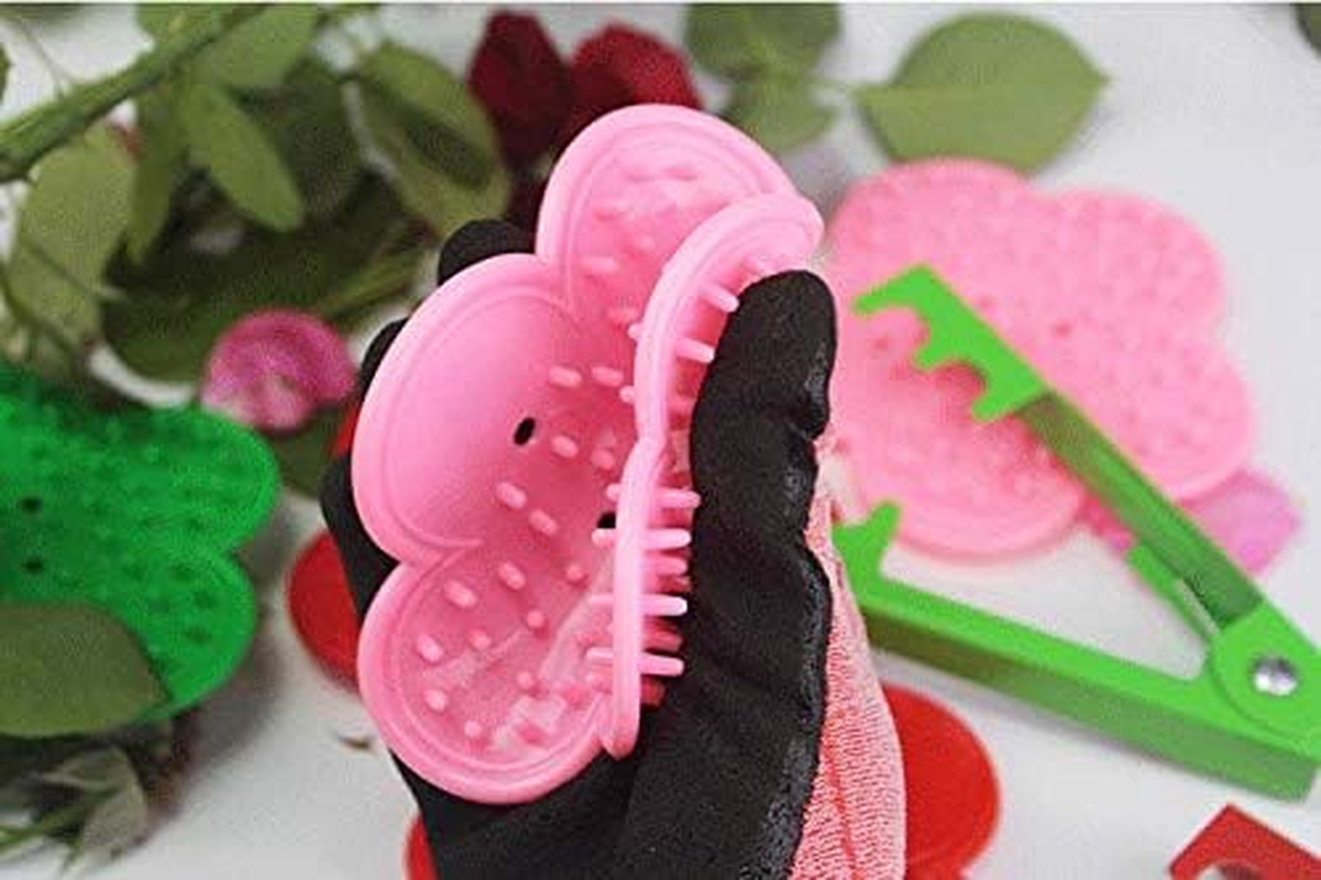 2 Pcs Thorn Leaf Stripper Professional Rose Leaf Thorn Stripper Kit Stripping Tool Thorn Remover for Rose Flower Floral Arrangement(Red)