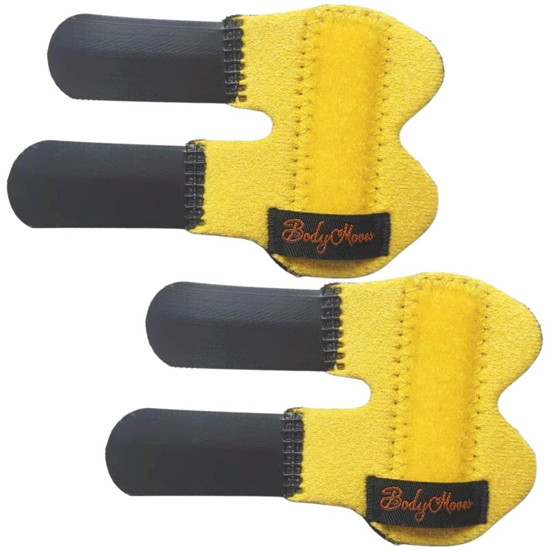 Bodymoves Finger Splints for Teens and Little Pinky Mallet Broken Trigger Finger Post Operative Care (Sunny Yellow) image number 3