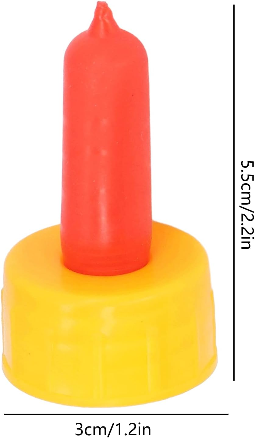 Goat Nursing Nipple, 10Pcs Lamb Milk Drink Feeder Nipple with Silicone Biting Part and Vent Hole for Orphaned Small Animal Feeding Including Dogs Foals and Other image number 5