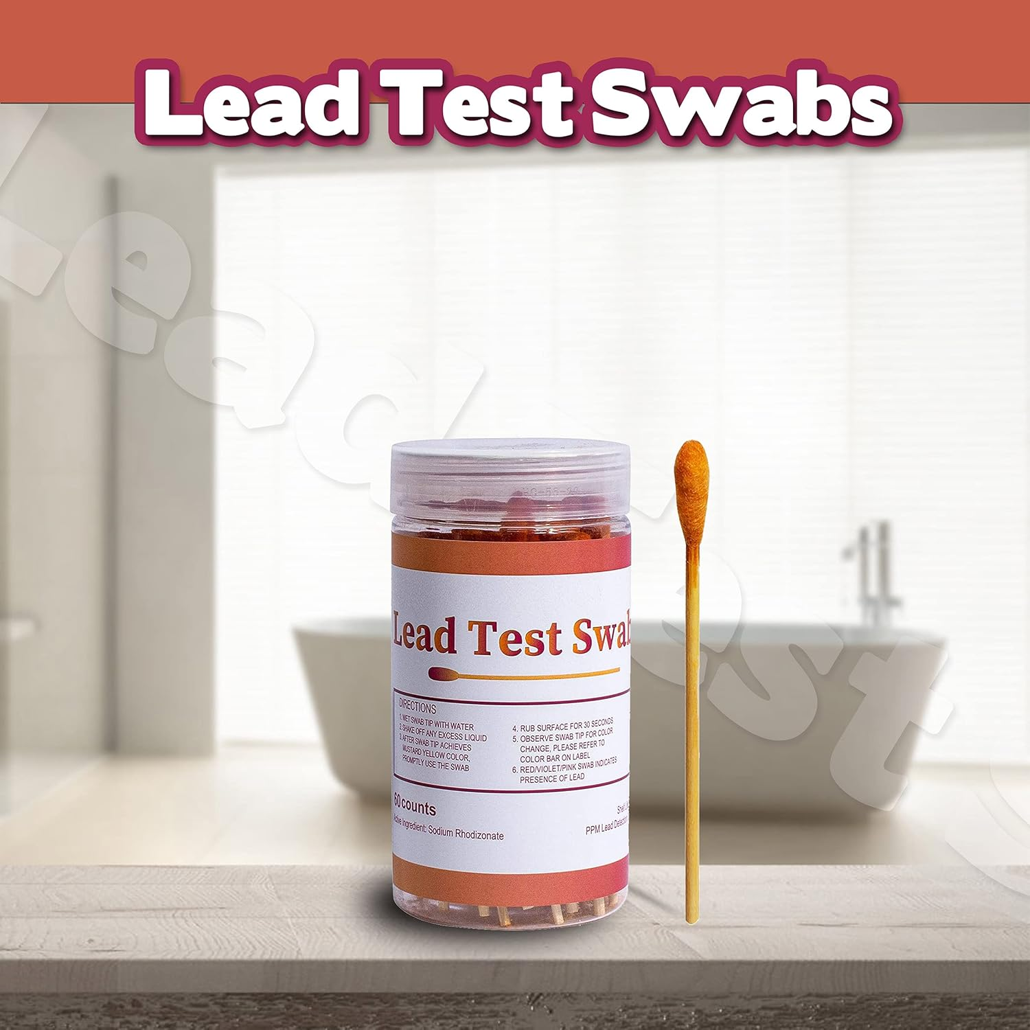 Aawipes Lead Test Kit (30 Rapid Testing Swabs) 30-Second Results. Dip in White Vinegar. Home Use for All Surfaces - Painted, Dishes, Toys, Jewelry, Metal, Ceramics, Wood (LS30)