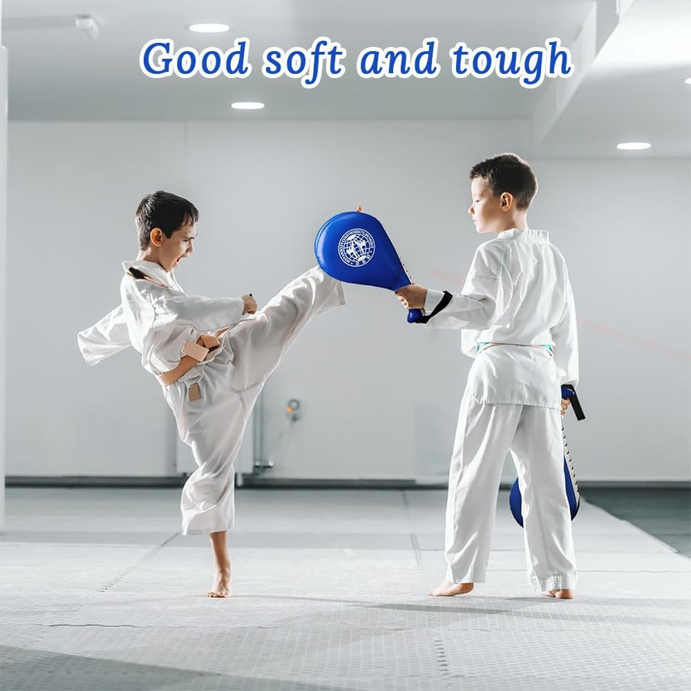 4PCS Taekwondo Kick Pad,Kickboxing Training Pads,Single Leaf Double Leaf Hand Target,Durable,For Tae Kwon,Do Karate,Kickboxing,Martial Arts Training image number 4