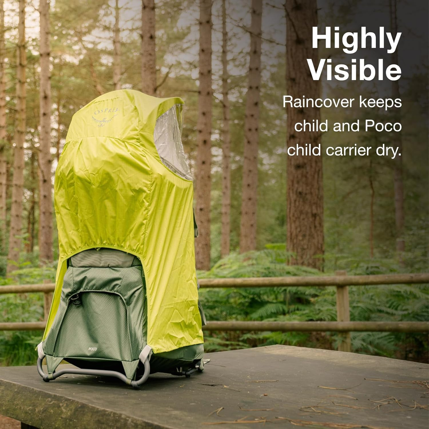 Osprey Poco Child Carrier - Technical - Outdoor - Kids - Child Carrier - Limon Green O/S image number 3