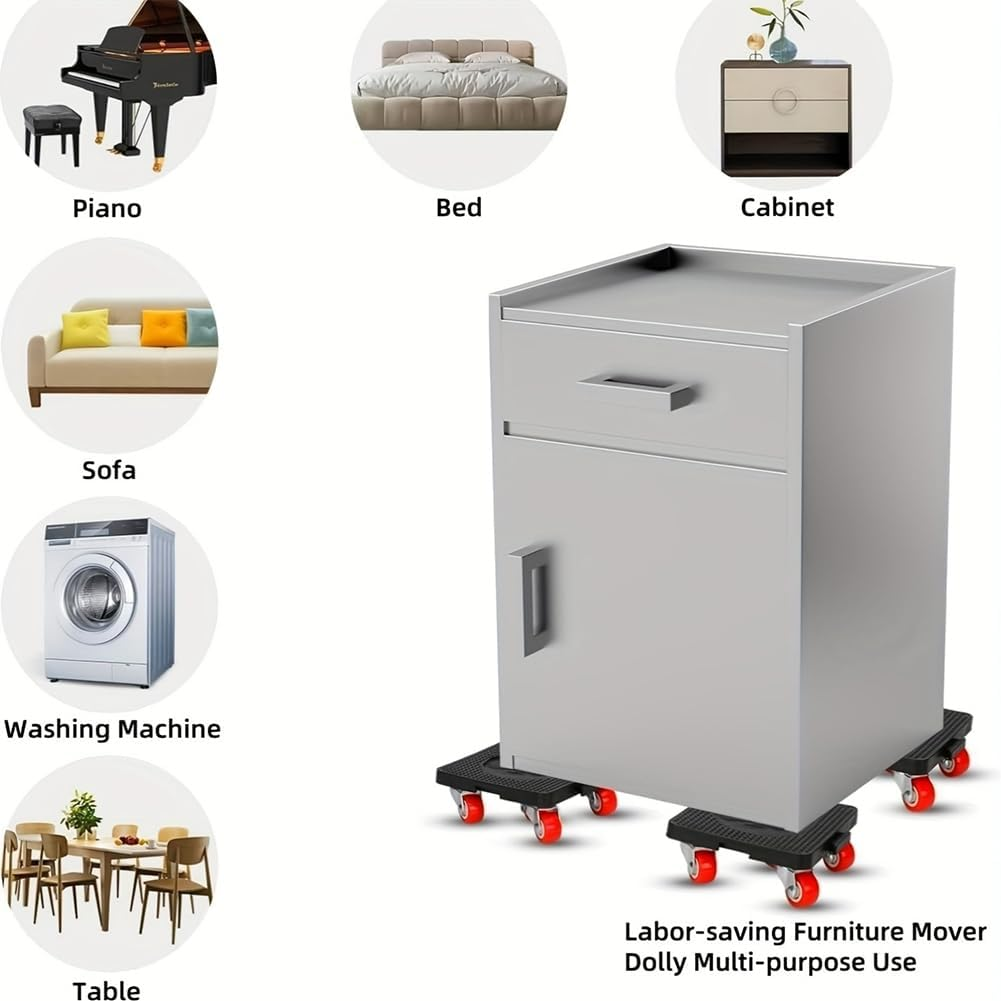 Furniture Mover and Furnitures Lifter Set,360&deg; Rotation Wheels,Heavy-Duty Furniture Dolly, Max up for 400KG for Moving Heavy Furniture, Refrigerator, Sofa, Cabinet