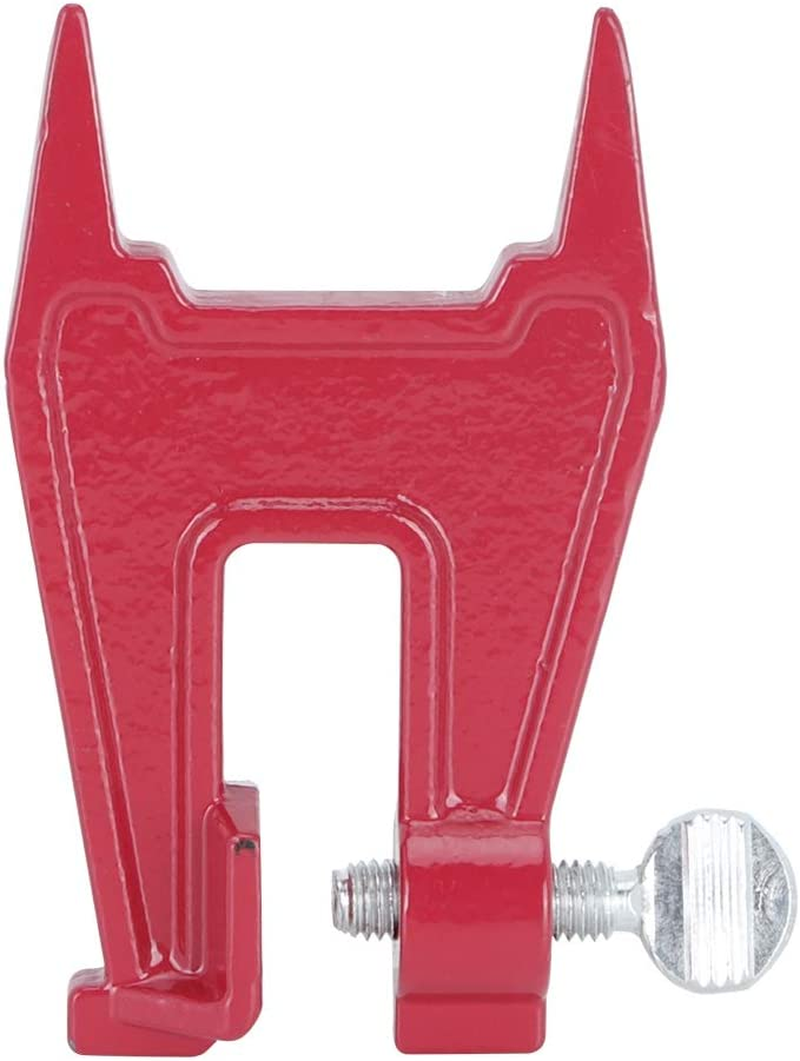 Chainsaw Filing Stump Vise, Metal Chain Saw Vise Guide Bar Clamp Tool Heavy Duty Sharpening Tools Felled Tool Compatible with Logging Supplies Felling Wedges for Plate Support Red Chainsaw Vise image number 5