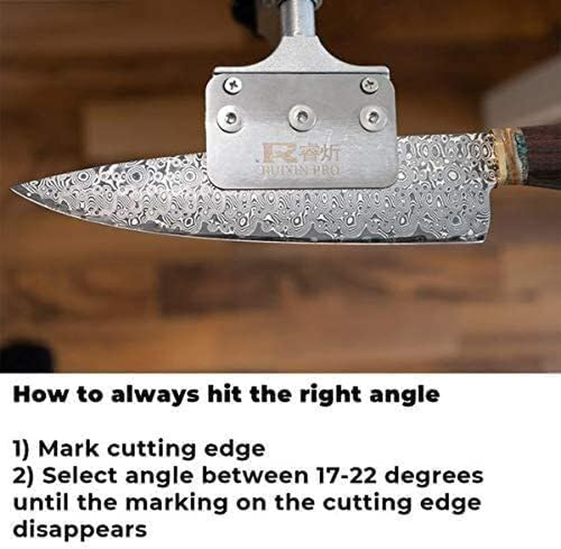 Bliss Gifts & Homewares Professional Knife Sharpener with 4 Whetstones I 360&deg; Rotation Flip Design I Fixed-Angle Stainless Steel Apex Edge Knife Sharpener System Tools I for Home & Kitchen image number 6