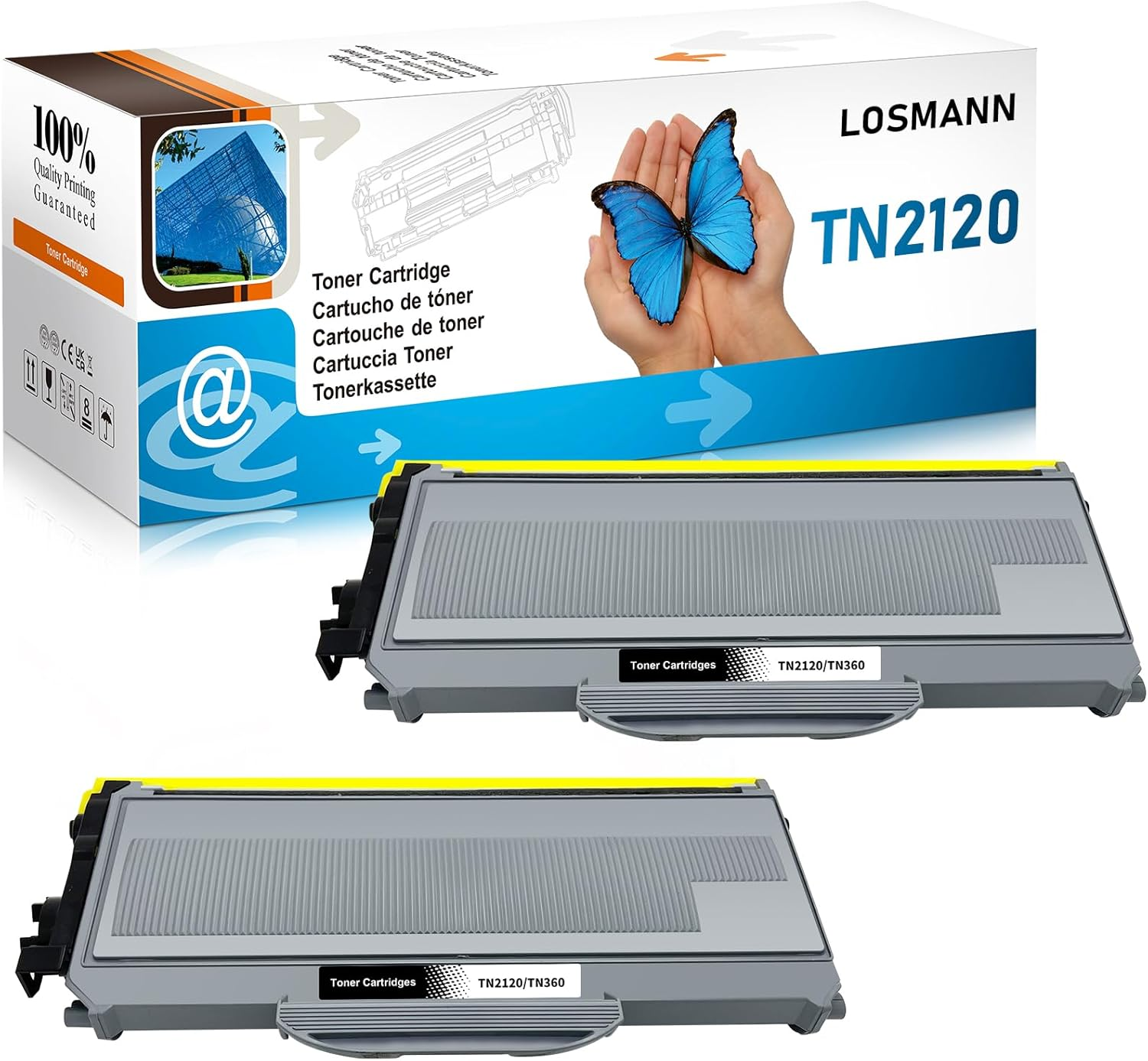 LOSMANN 1X Drum Compatible with Brother DR-2100 DR2100 for Brother DCP-7030 DCP-7040 DCP-7045N HL-2140 HL-2150N HL-2170 HL-2170W MFC-7320 MFC-7340 MFC-7440N MFC-7840W