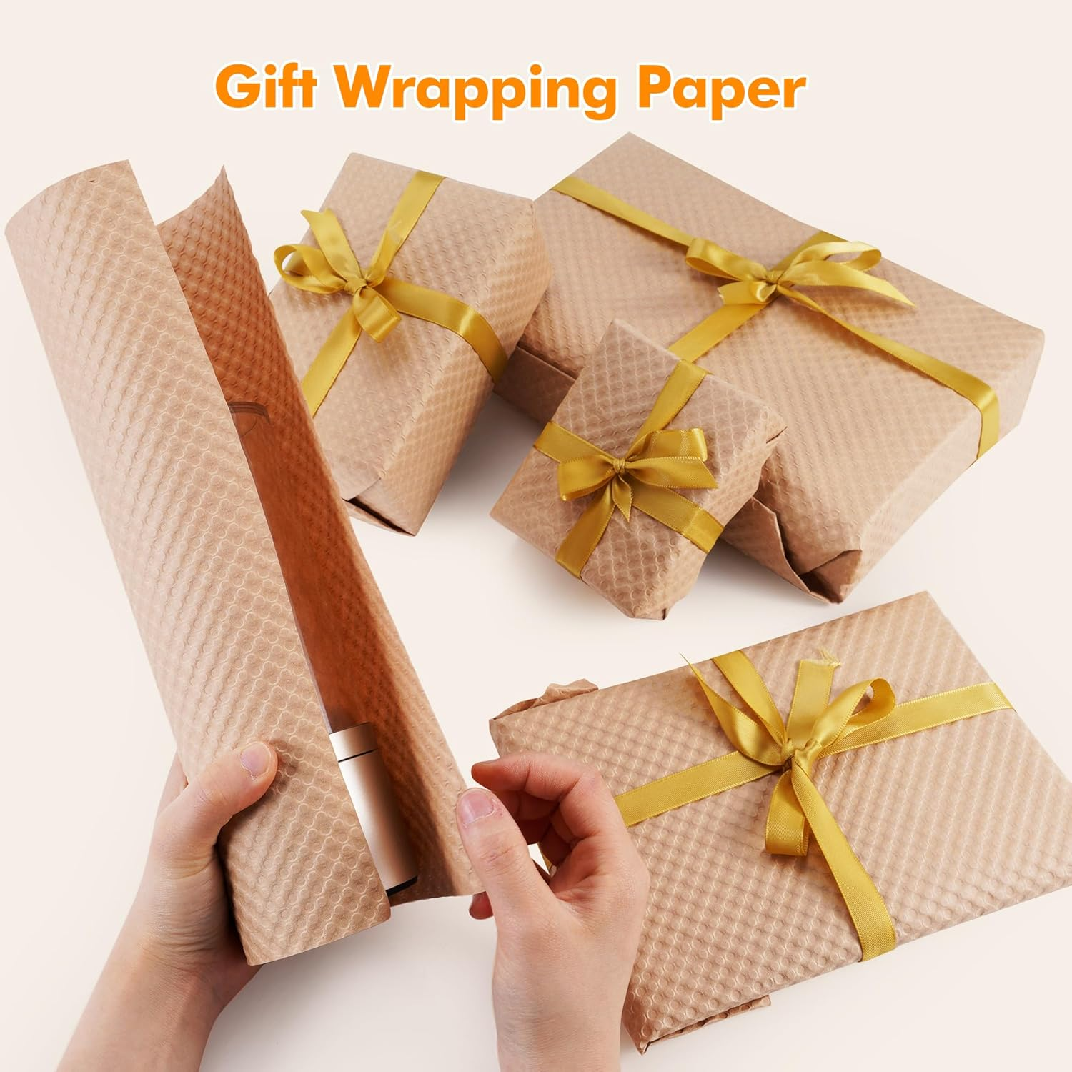 Jjhpaperix Honeycomb Packing Paper Roll &ndash; 30CM X 30M | Eco-Friendly Cushion Wrap for Moving & Shipping | Recyclable Kraft Paper | Bubble Wrap Alternative | Plastic-Free Packaging image number 3