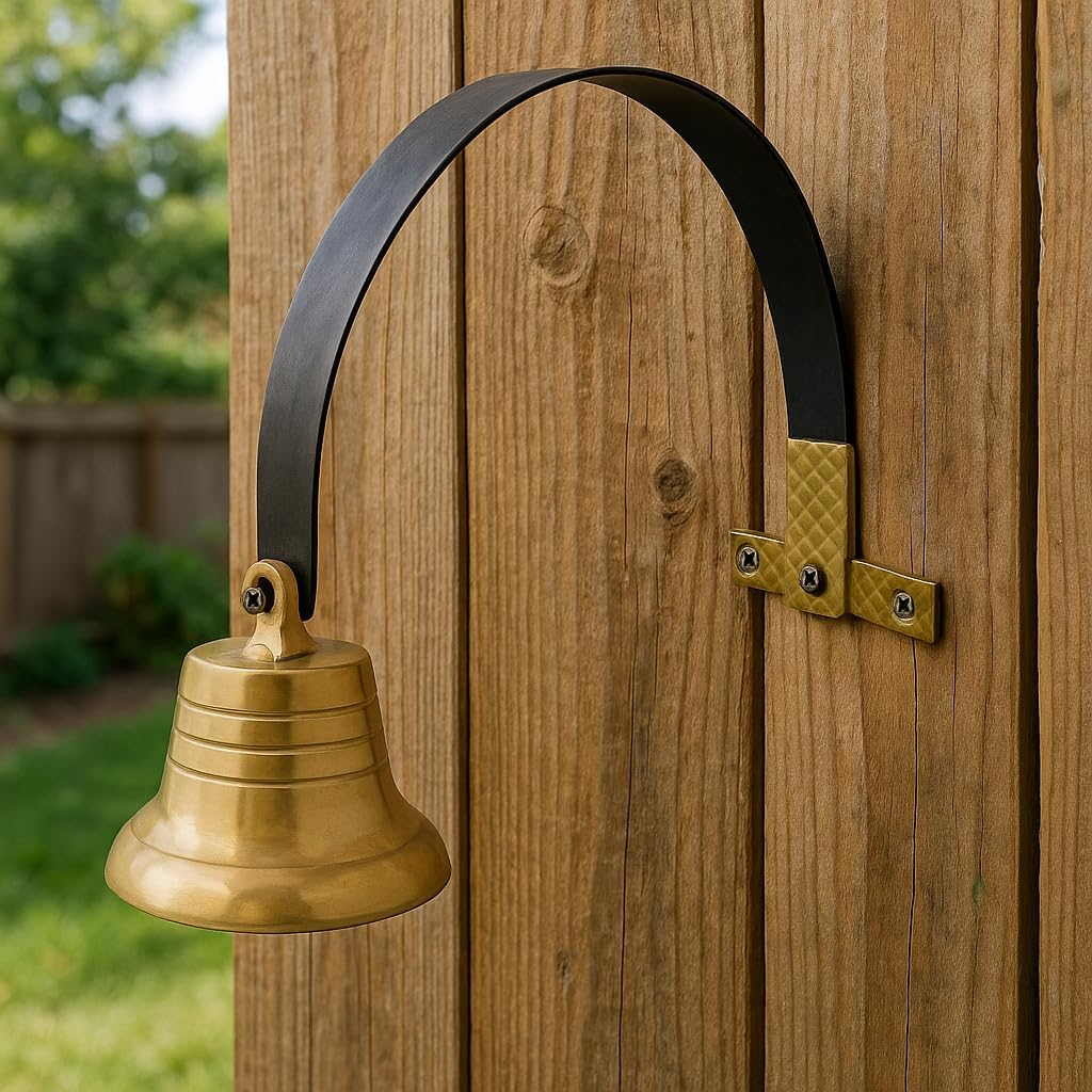 Lone Star Art - Brass Shopkeepers Bell for Business Entry