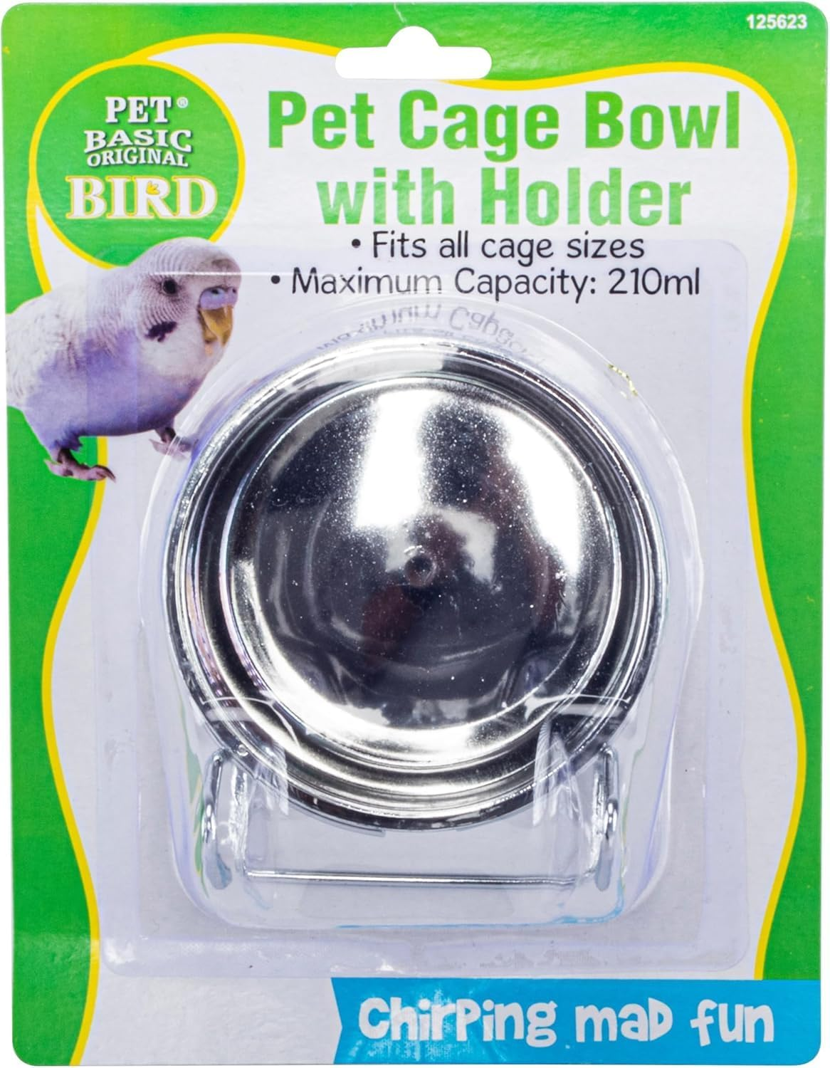 [4PCE] Pet Basic, Bird Bowl Set with Hooks - Scratch Proof, Rust Resistant, Safe and Durable Design, Perfect for Food and Water - 210ML image number 4