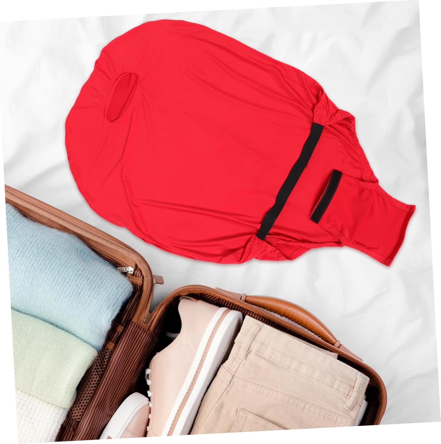 GANAZONO Protective Luggage Cover Elastic Suitcase Sleeve for Travel and Stylish Luggage Protector for Suitcases Prevents Scratches and Damage image number 1