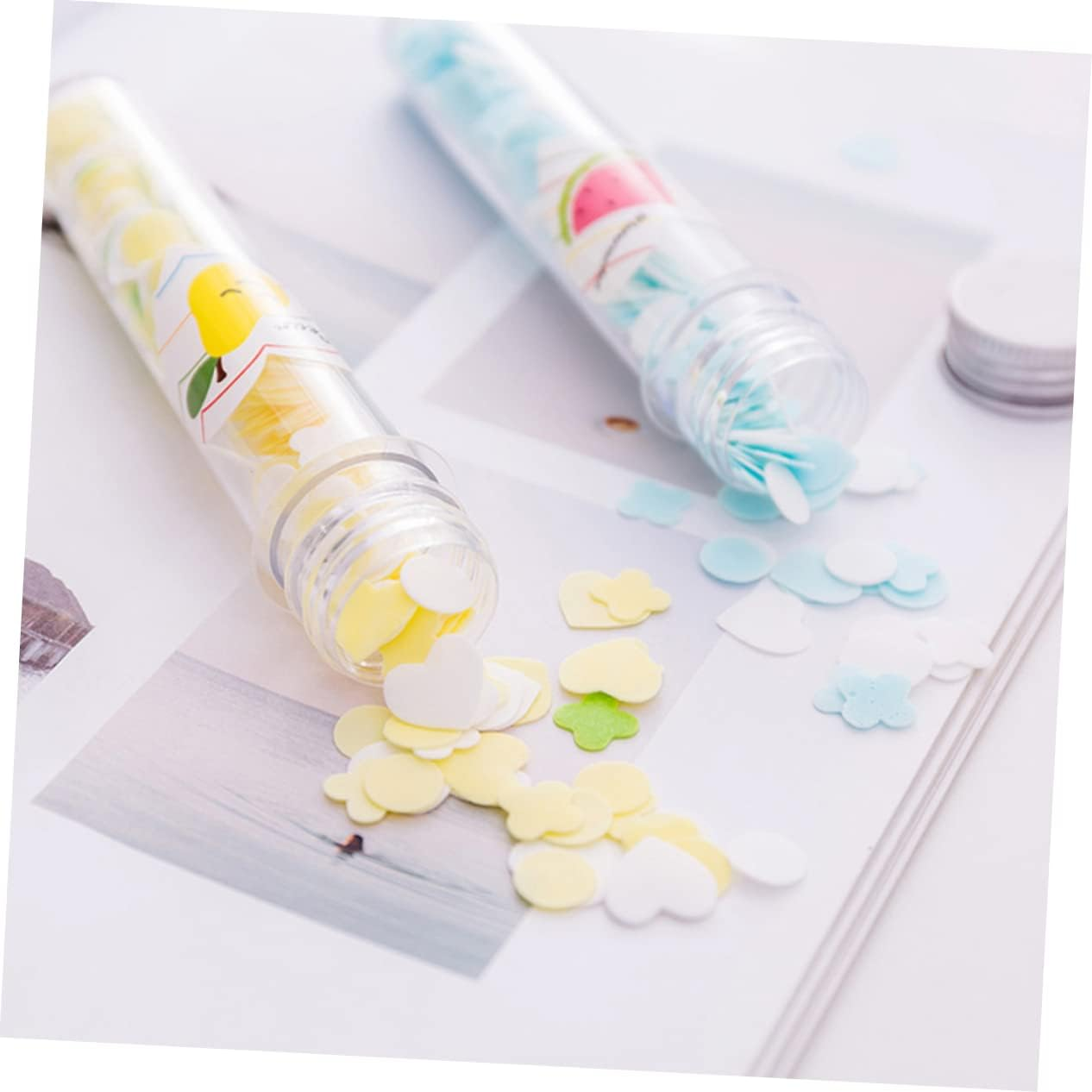 TOGEVAL 12Pcs Mini Portable Soap Sheets Hand Bath Toiletry Paper Soap for Outdoor Travel Paper Sheets image number 4