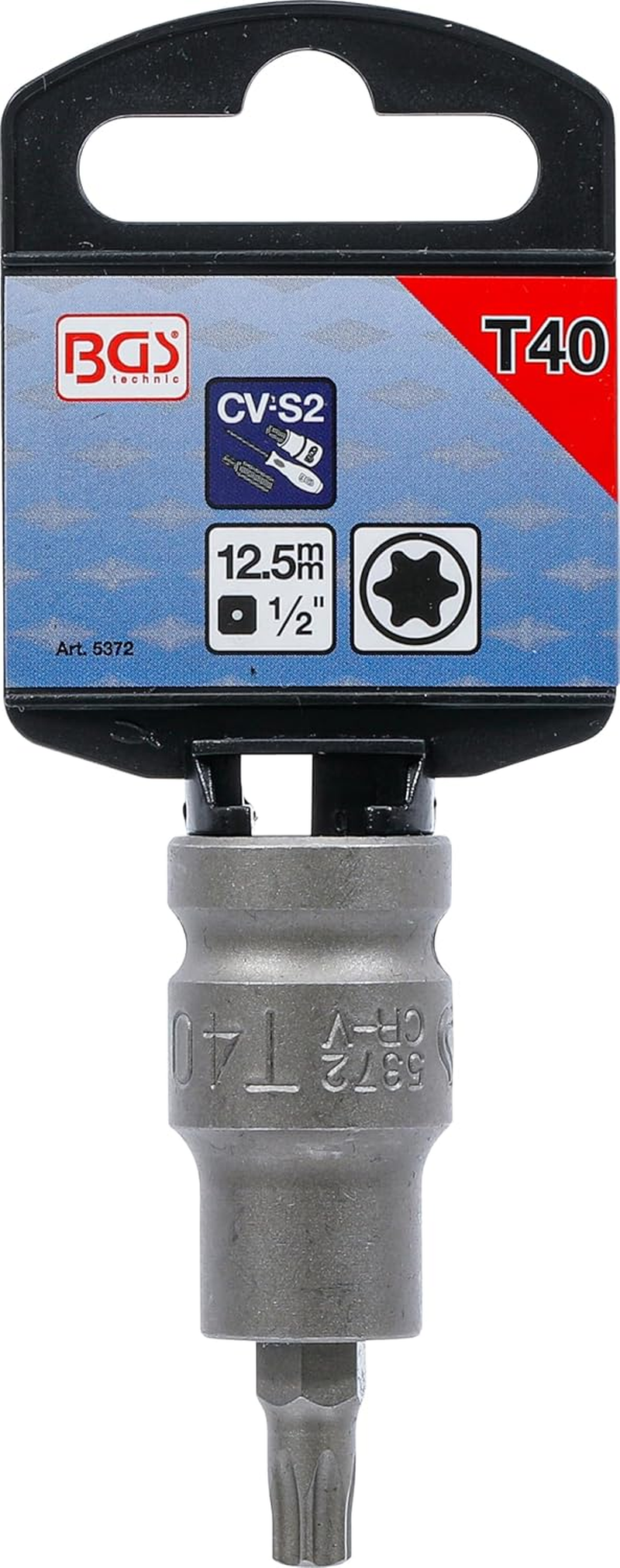 BGS 5372 | Impact Bit Insert | 12.5 Mm (1/2 Inch) | T-Profile (For Torx) T40 image number 4