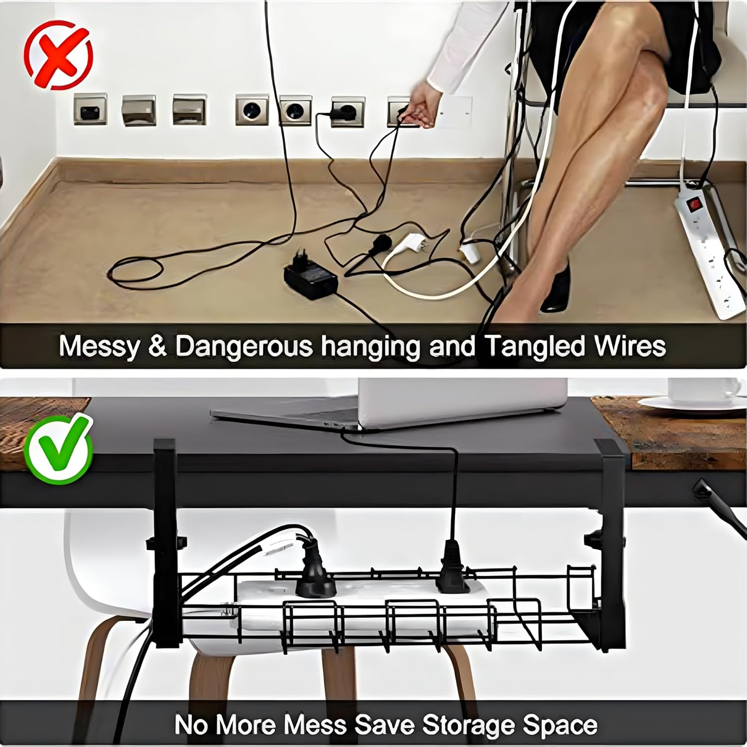 Forge under Desk Cable Tray image number 3