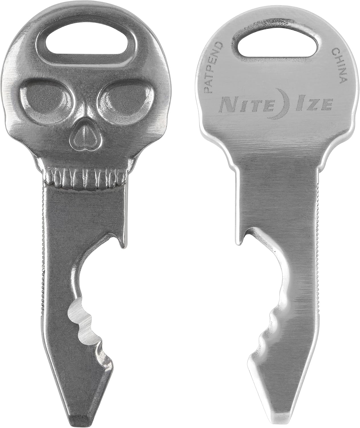 Nite Ize Doohickey Skullkey Tool, Stainless Steel Keychain Multi-Tool - Silver image number 5