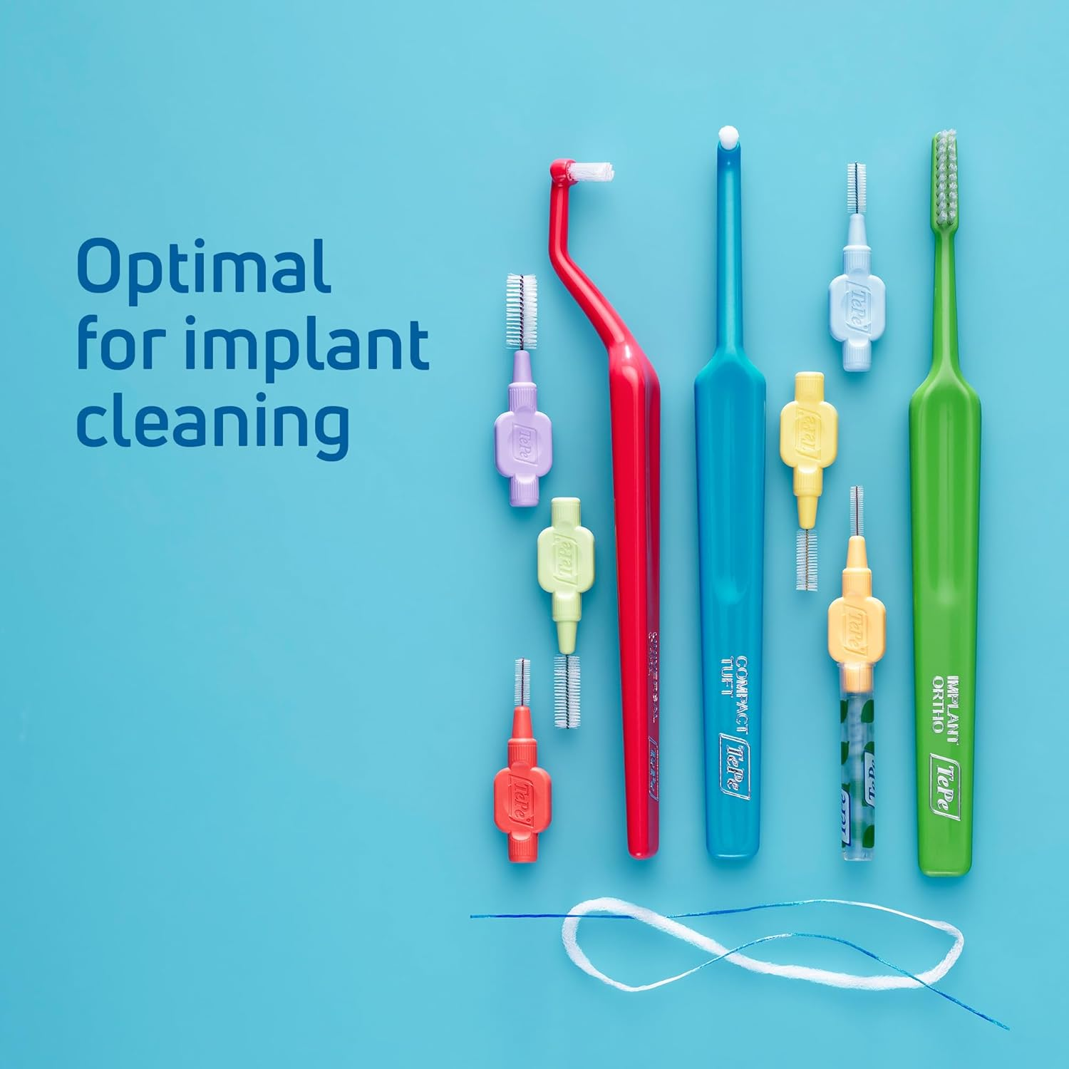 Tepe Implant Kit, 12Pcs Oral Care Kit for Implant Care, Interdental Cleaning Tools, Specialty Brushes for Good Oral Hygiene image number 5