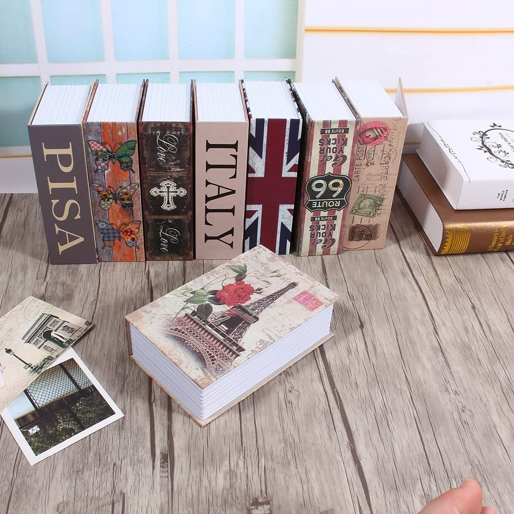 Book Safe Box, Portable Hidden Security Book Storage Case with Key Lock Travel Home Jewelry Passport Money Cash Secret Security Lock Box 18 X 11.5 X 5.5Cm / 7.09 X 4.53 X 2.17Inch image number 5