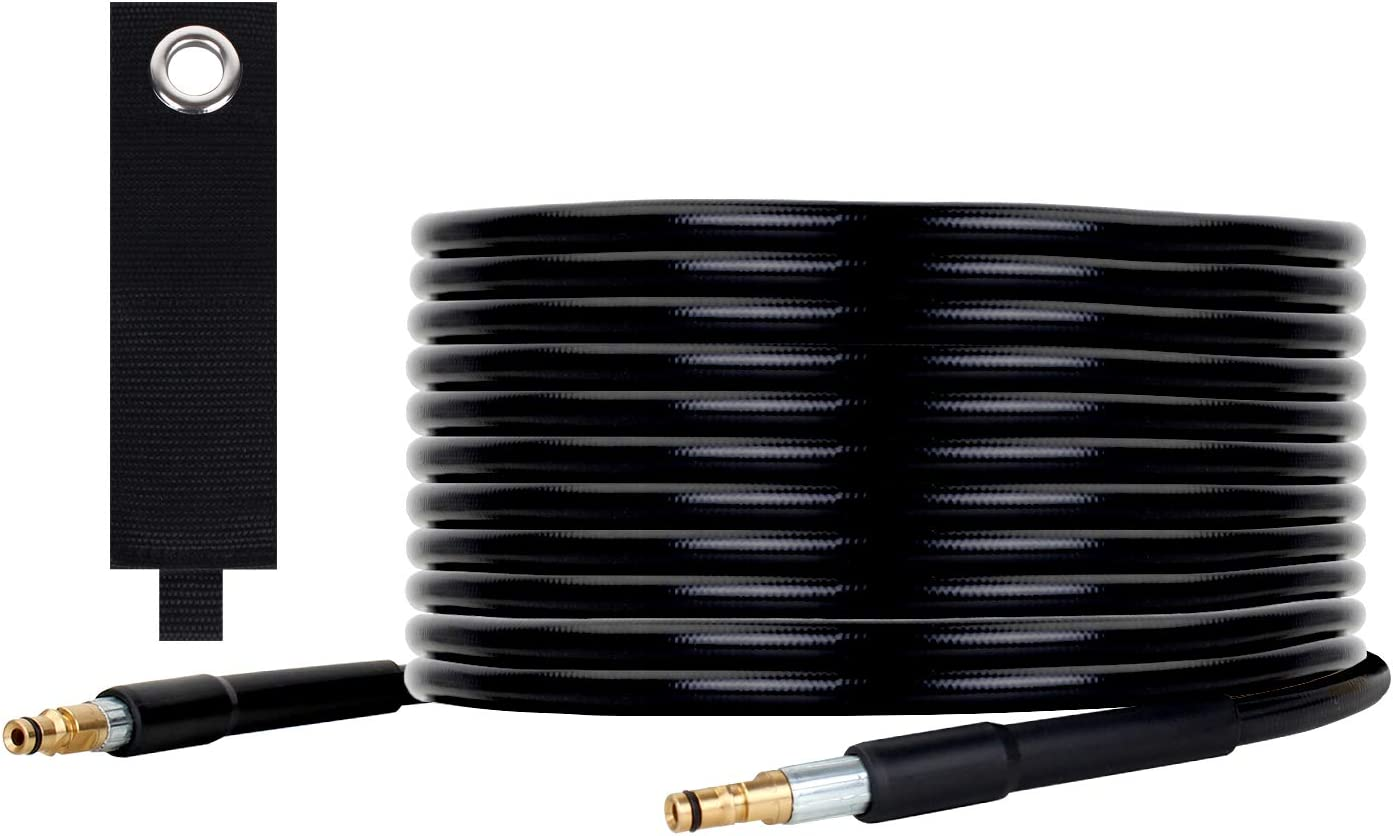 Qooltek 10M High Pressure Washer Replacement Hose Cleaning Kit High Pressure Washers Water Cleaning Hose for Karcher K Series K2, K3, K4, K5, K7, Click Type Plug Quick Connector System image number 5