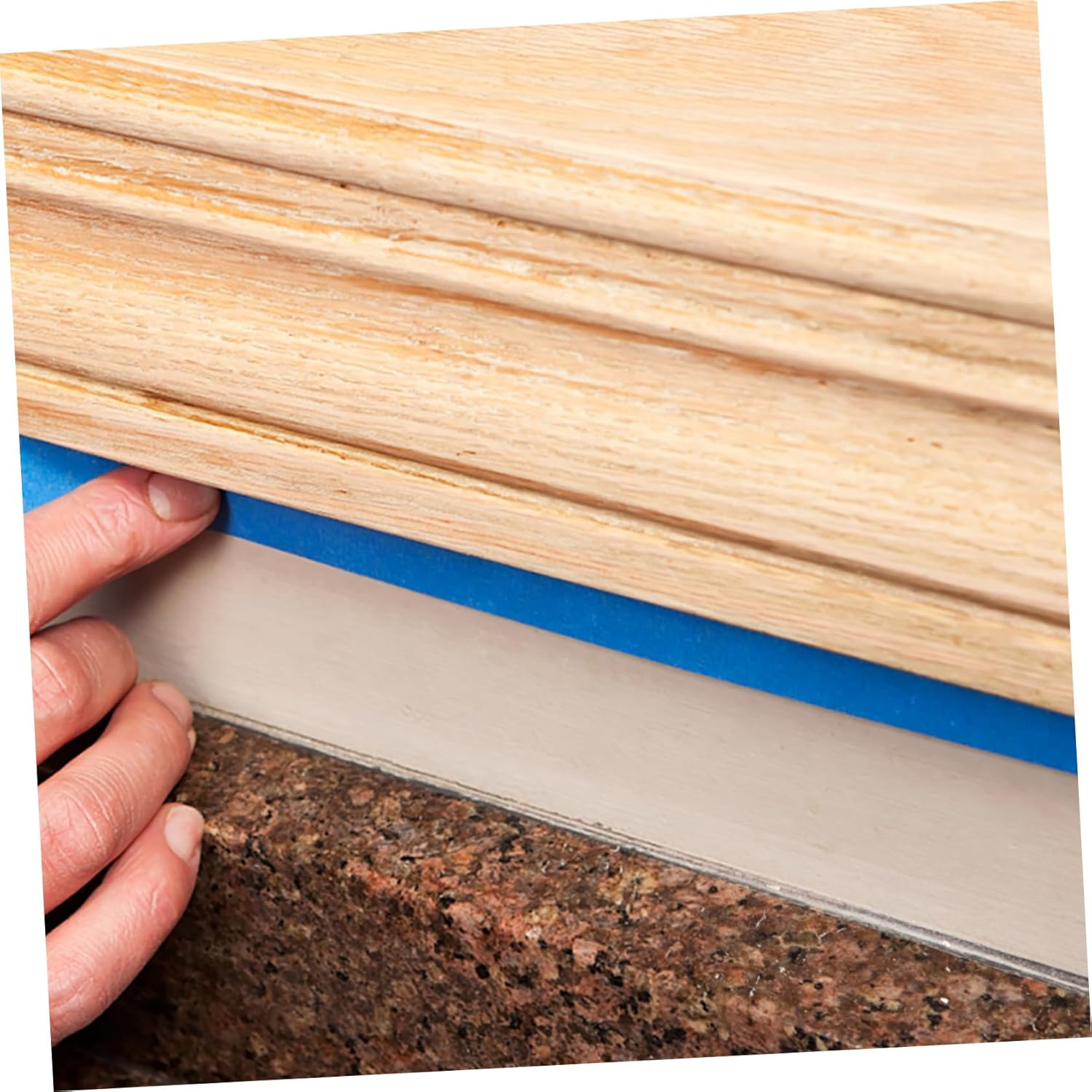 Heat-Resistant Blue Masking Tape 6Mm X 50M 4Pcs High Adhesion Adhesive Paper for Car Accessories 3D Printing and Indoor Automotive Use Summer Supplies image number 5