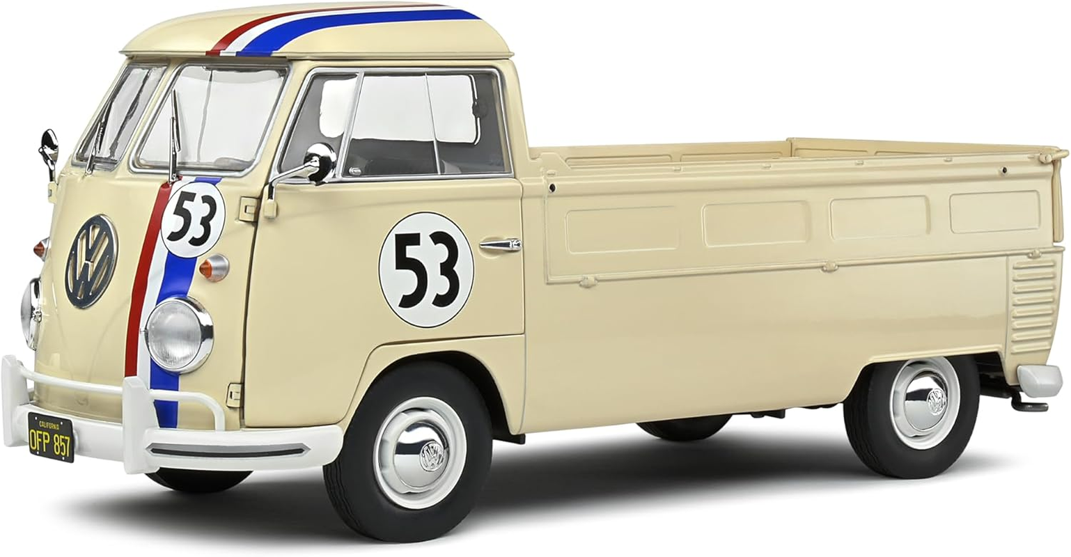 Solido 1:18 Volkswagen T1 Pick up Racer 53 Beige 1950
