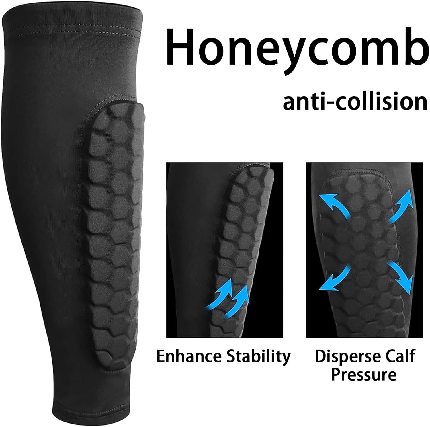 Tuoyi 2 Pieces Soccer Shin Guards, Flexible Shin Guards Soccer Youth & Adults, Lightweight & Comfortable image number 4