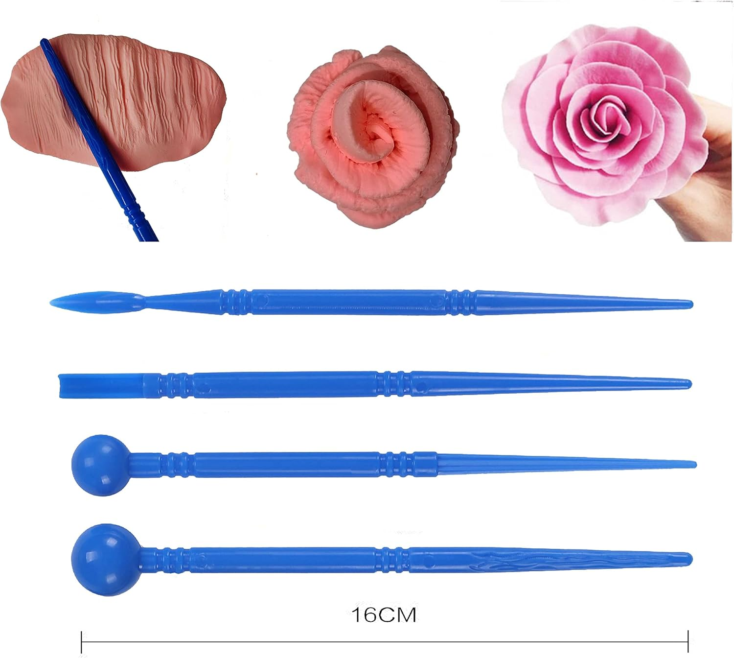 Polymer Clay Tools, Dotting Tools, Nail Art, Air Dry Clay, Sculpting Painting Embossing Scoring Modeling, Ball Stylus Pen, Rock, Silicone, Langqun image number 1