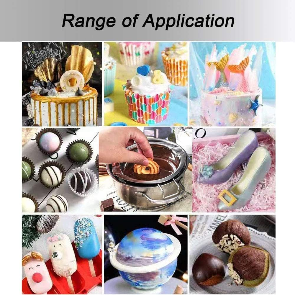 Mini Chocolate Melting Pot Boiler with Heat Resistant Handle, Stainless Steel Warmer Chocolate, Butter, Candy Coffee, Tea, Hot Oil Special Small Pot Warmer (Style 2, One Size) image number 5