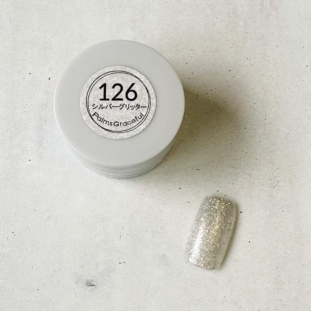 Palms Graceful Color Gel 3G 126 Silver Glitter image number 5