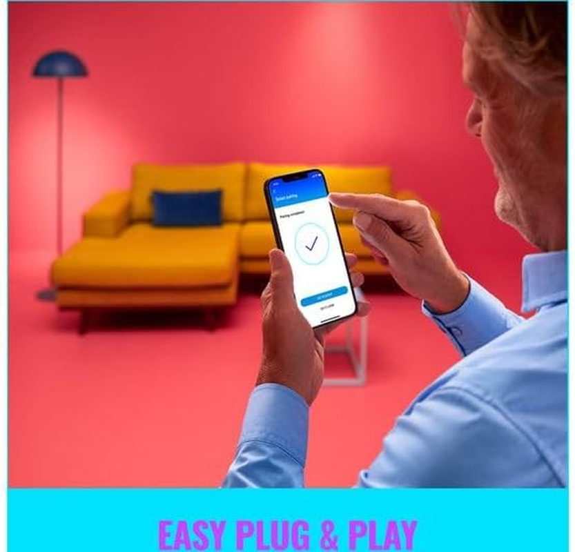 Wiz White Ambient Glass LED Light Smart Bulb image number 1