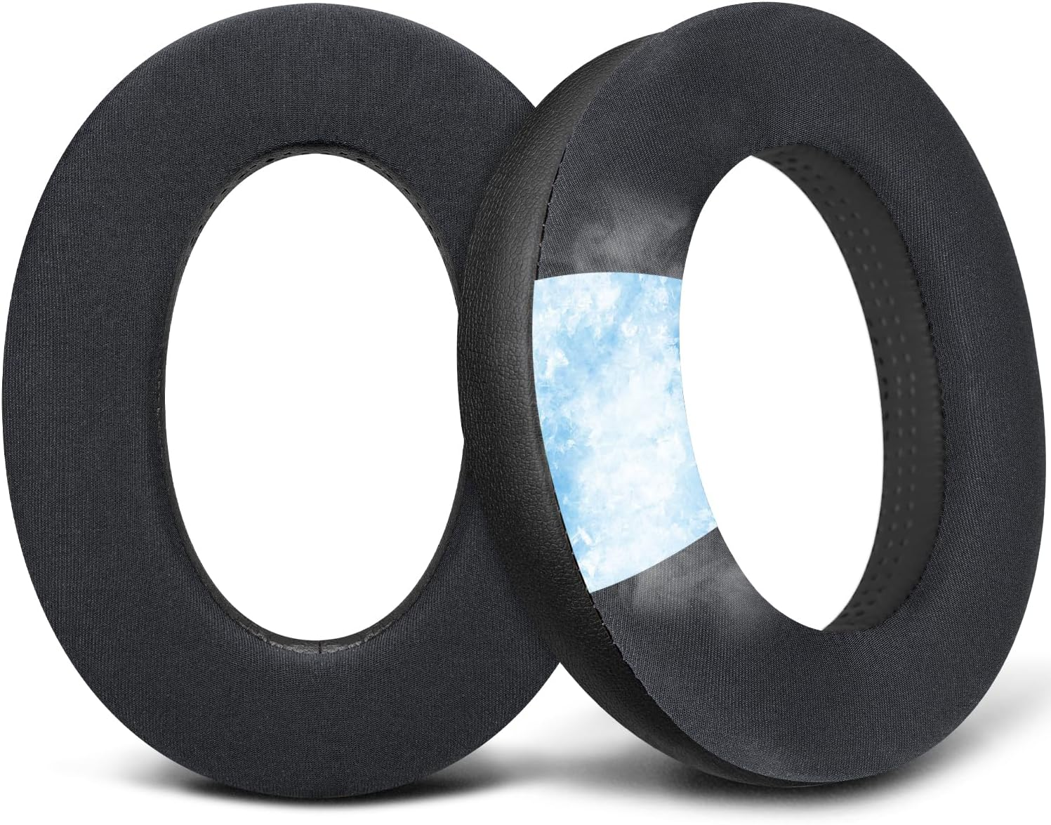 SOULWIT Cooling Gel Ear Pads for Sennheiser Hd599/Hd598/Se/Cs/Sr/Hd595/Hd569/Hd560S/Game Zero/G4Me Zero, Earpads Cushions for Pc37X/Pc38X/Pc350/Pxc350/Pxe350/Pc360/Hd380/Hd380-Pro - Black