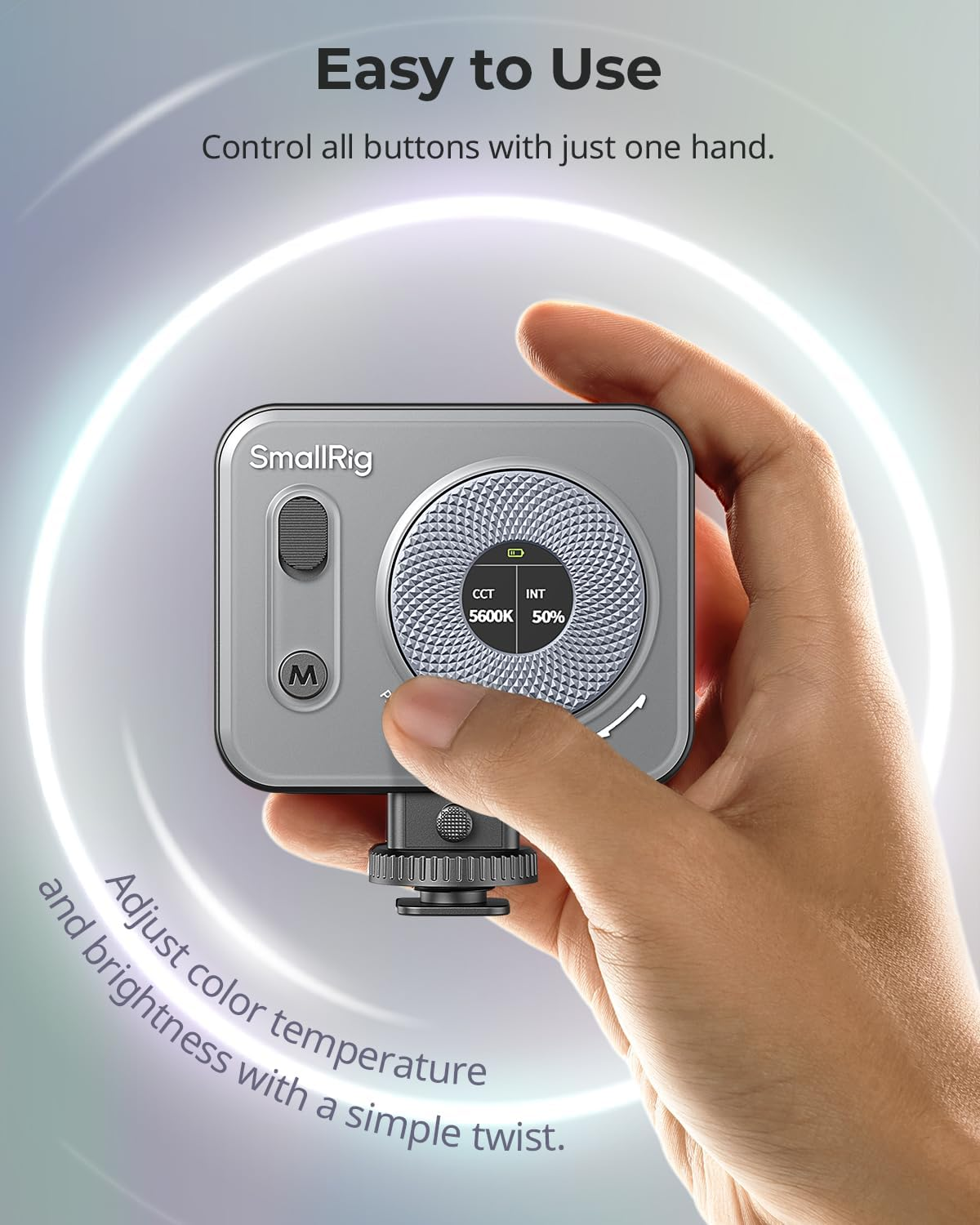 SMALLRIG Vibe P96 Pro Led Video Light, Portable Camera Light for Photography, Cold Shoe Light, CRI95+, 2500-6500K, 5 Effects, Fill Light Accessories for Content Creator, Streaming Black 4660 image number 2