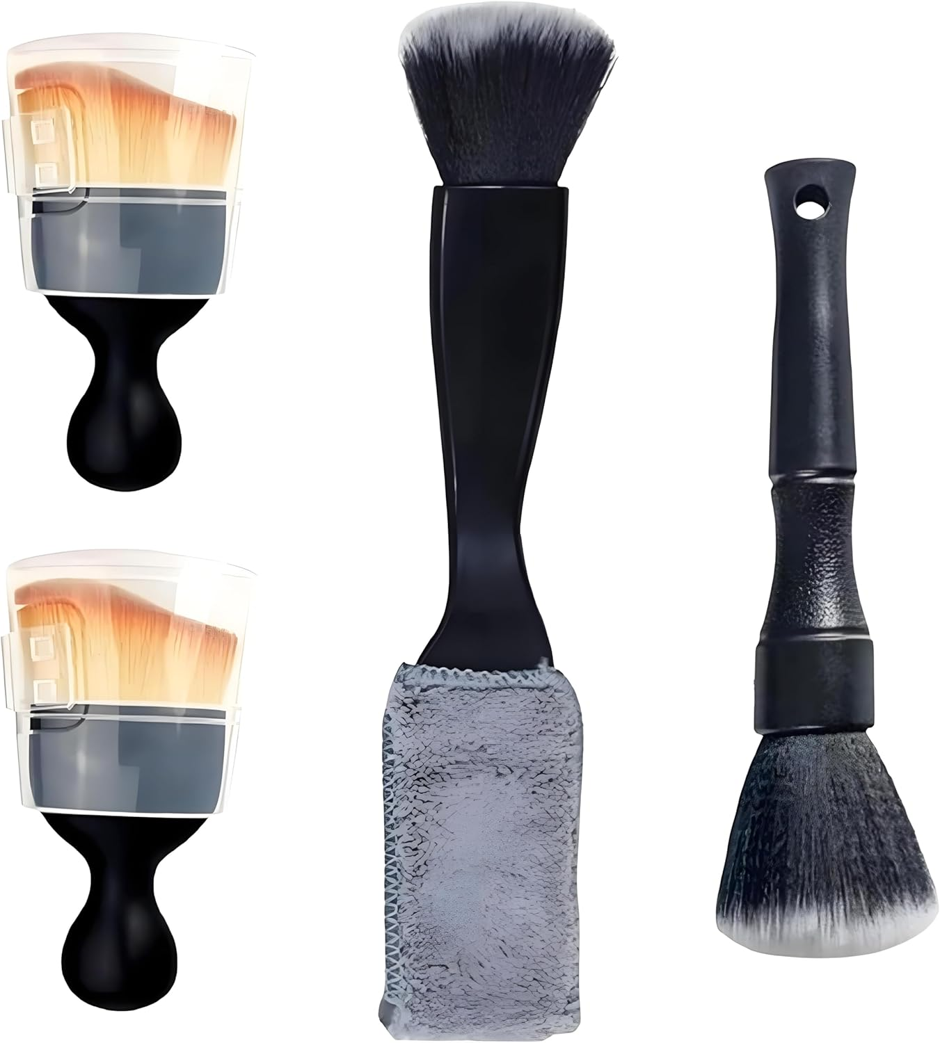 4 PCS Car Interior Detailing Brush,Soft Bristle Scratch - Free Tools for Dashboard, AC Vents in Truck, SUV, RV image number 1