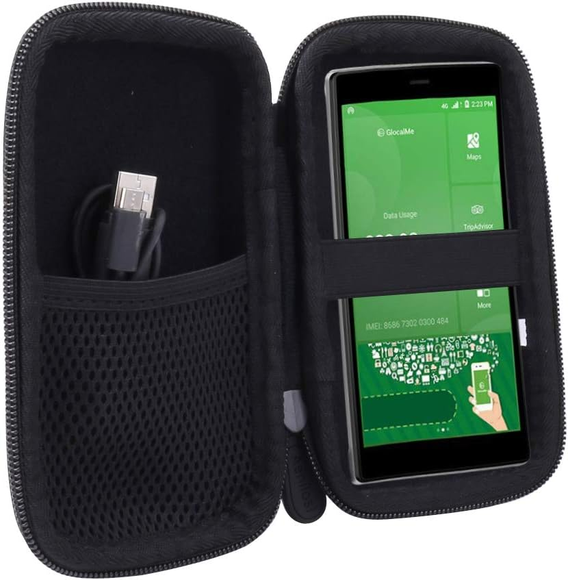 Aenllosi Hard Carrying Case for Glocalme G4 4G LTE Mobile Hotspot (Black) image number 3