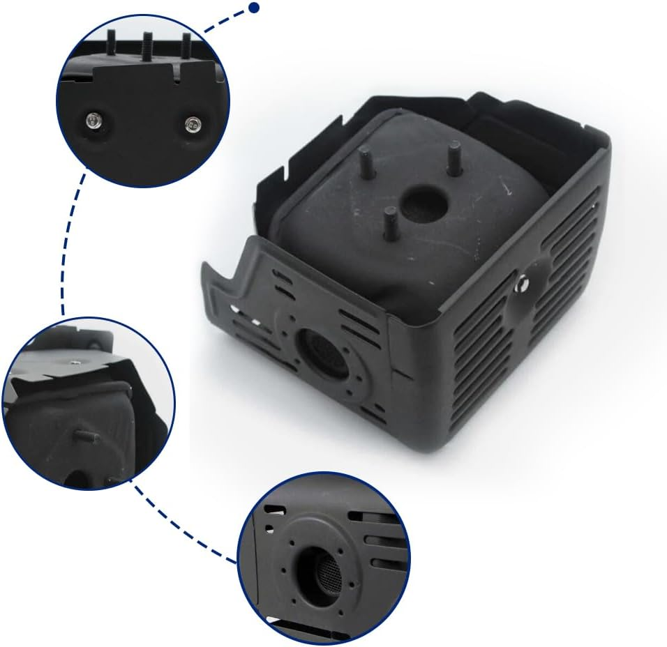 ATNVIDSG Engine Muffler Exhaust Deflector Kit Compatible with Honda GX340 GX390 11HP 13HP 16HP Harbor Freight Predator 420Cc.Silencer Engine Exhaust Deflector 18310-ZE2-W61 Black image number 2