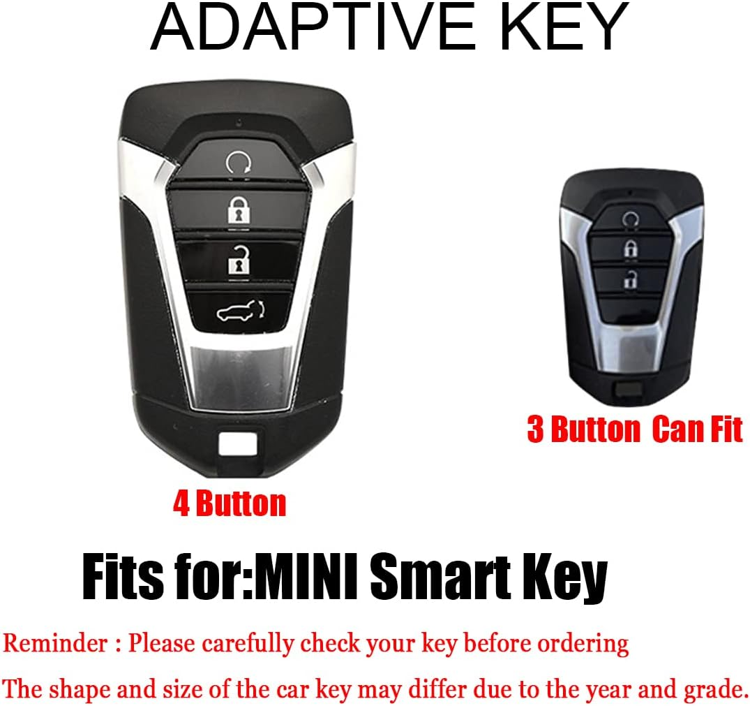 HIBEYO 4 Button Key Fob Cover for Isuzu New MU-X X Series DMAX D-Max X-Terrain Pickup 2020 2021 2022 2023 Accessories image number 2