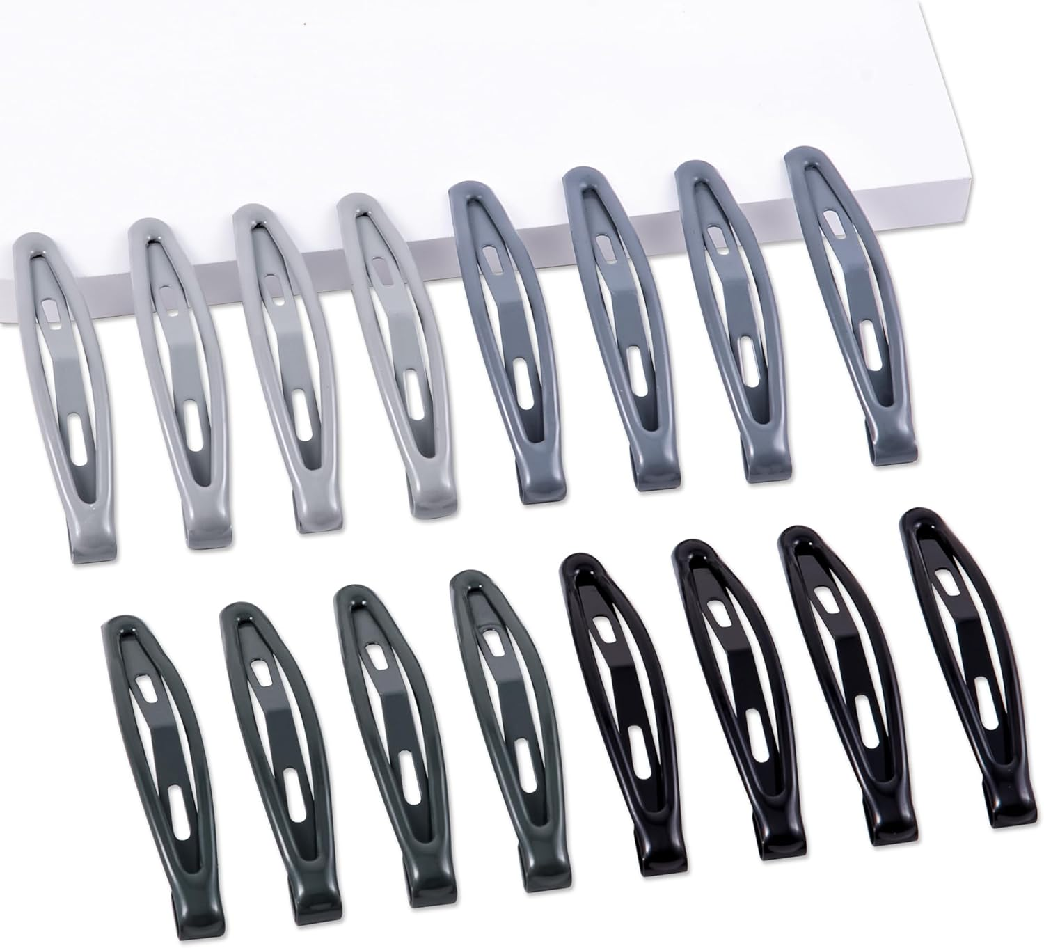 Cptots20 PCS Snap Hair Clips Metal Hair Barrettes for Women Non Slip Barrettes for Thick and Thin Fine Hair,Multi-Colored,2.95 X 0.55 Inches.